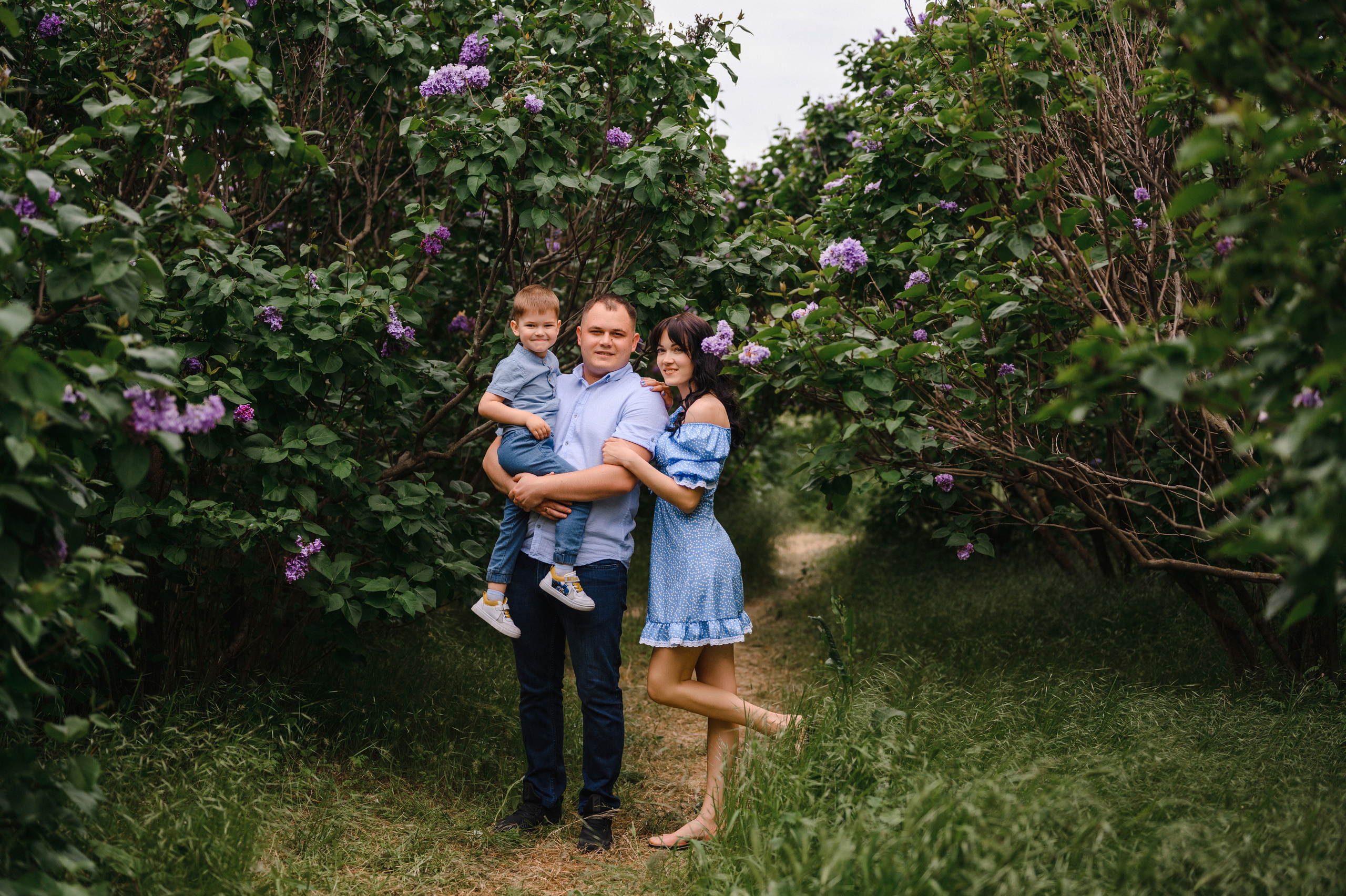 Оля, Макс и Тимоша в Ботаническом саду