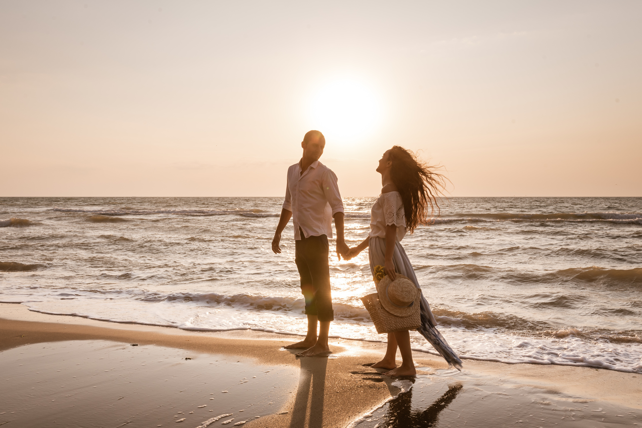 Санжейка, рассвет, Лена и Артём