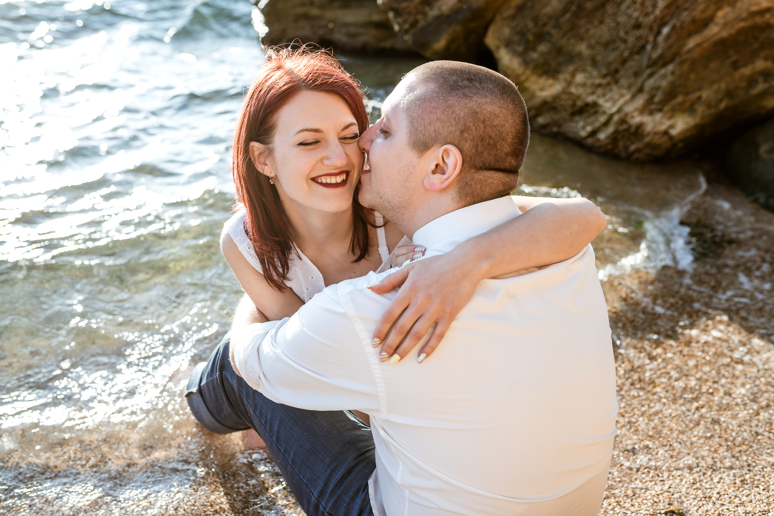 Морской рассвет. Паша и Наташа