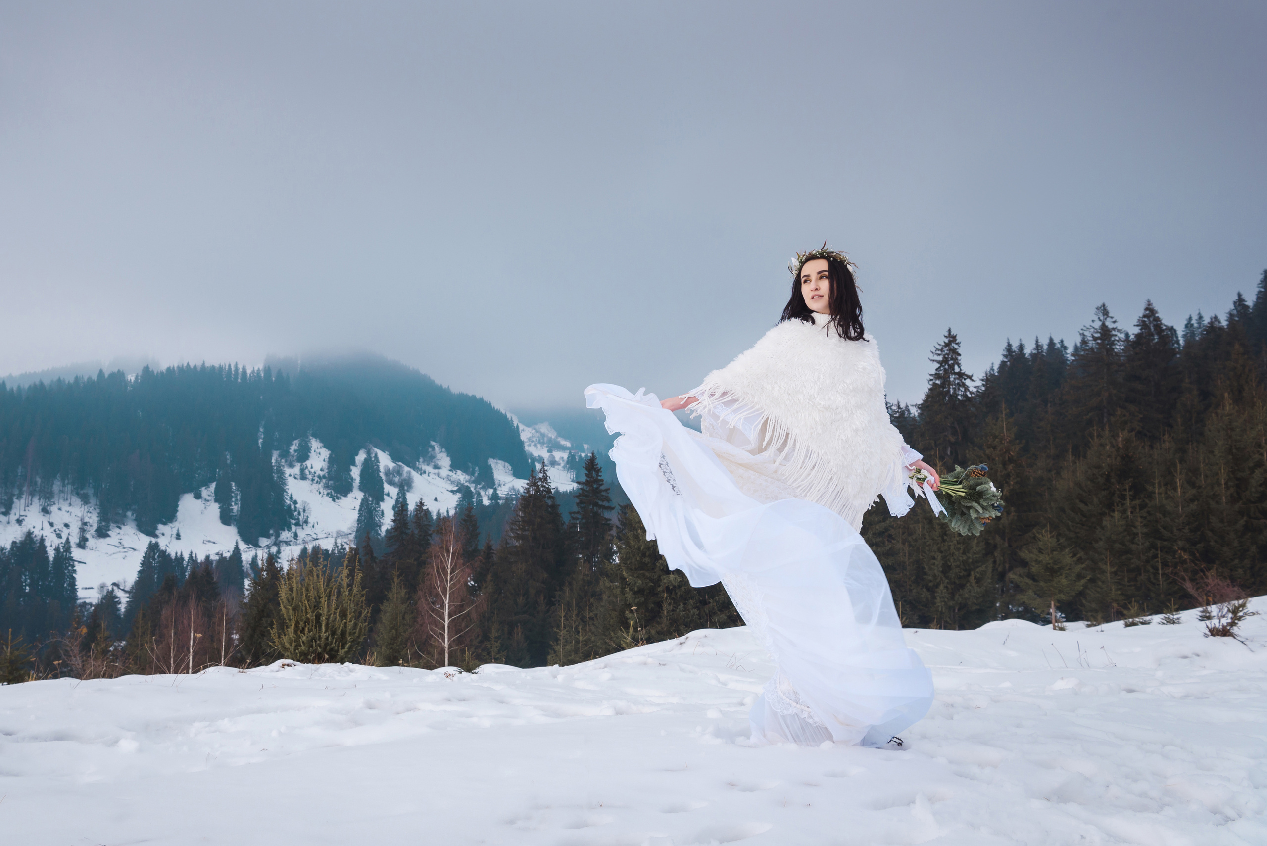 Зимняя свадьба в Карпатах