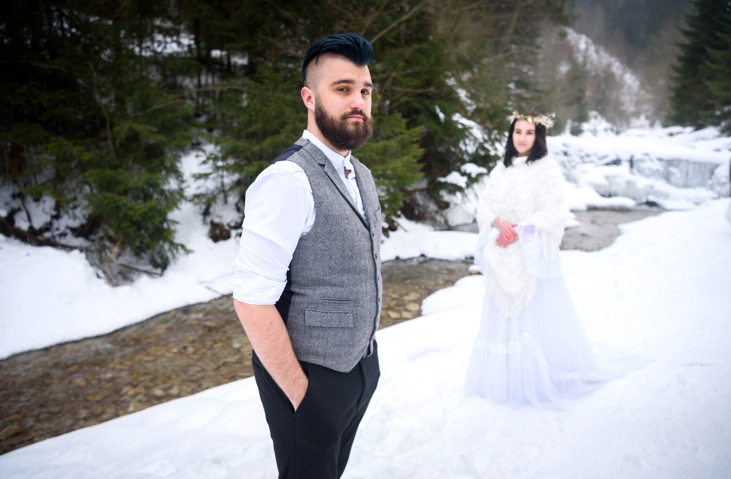 Зимняя свадьба в Карпатах