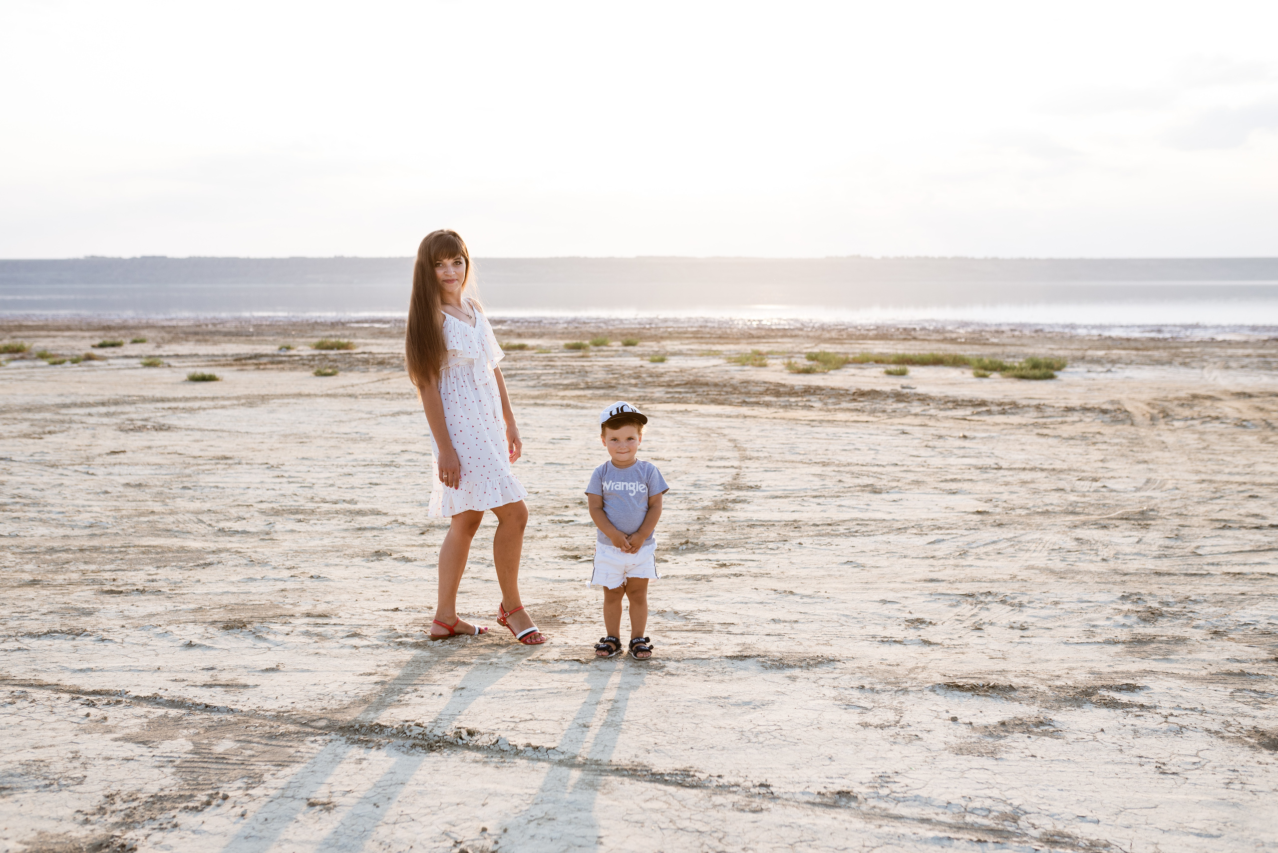 Дина и Тима на Куяльнике