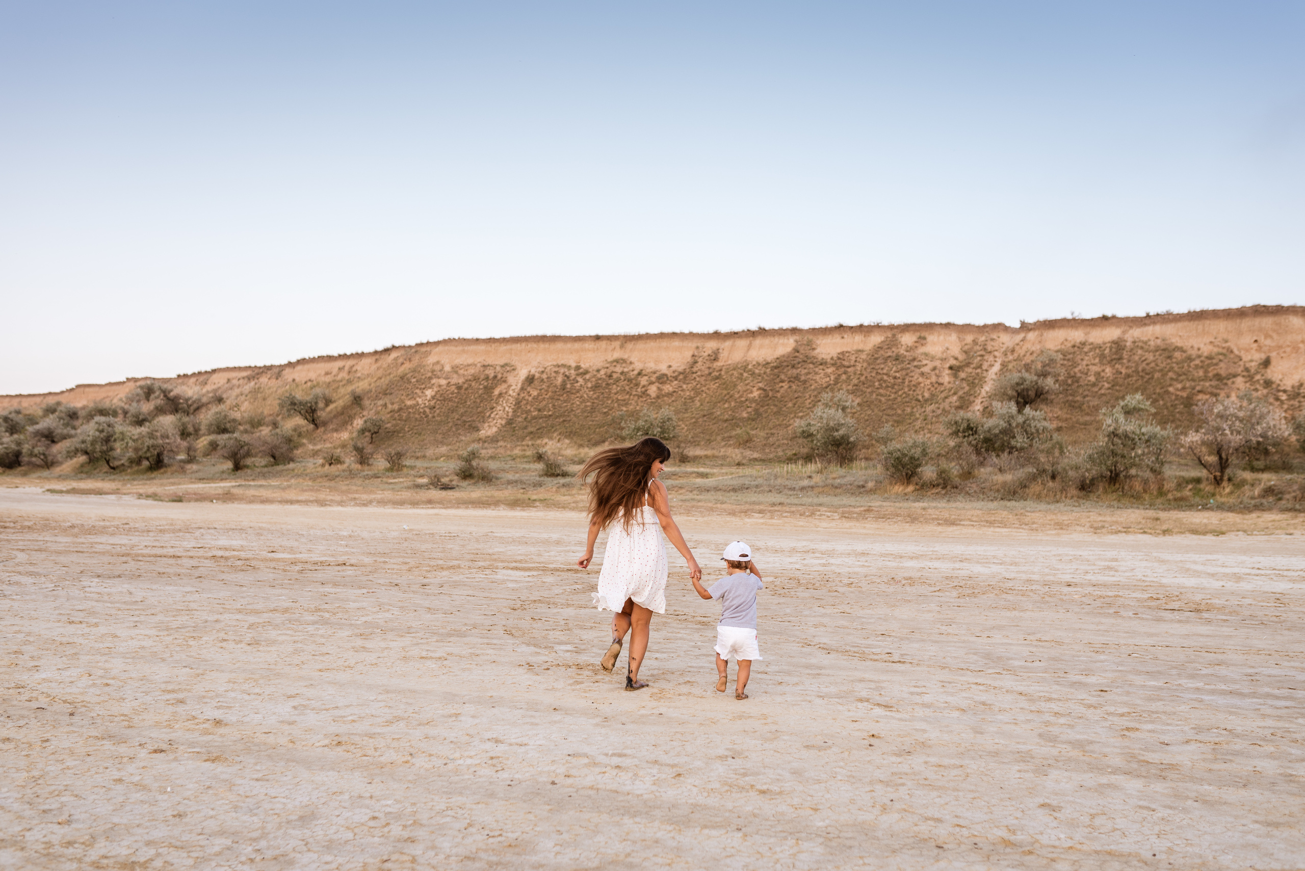 Дина и Тима на Куяльнике