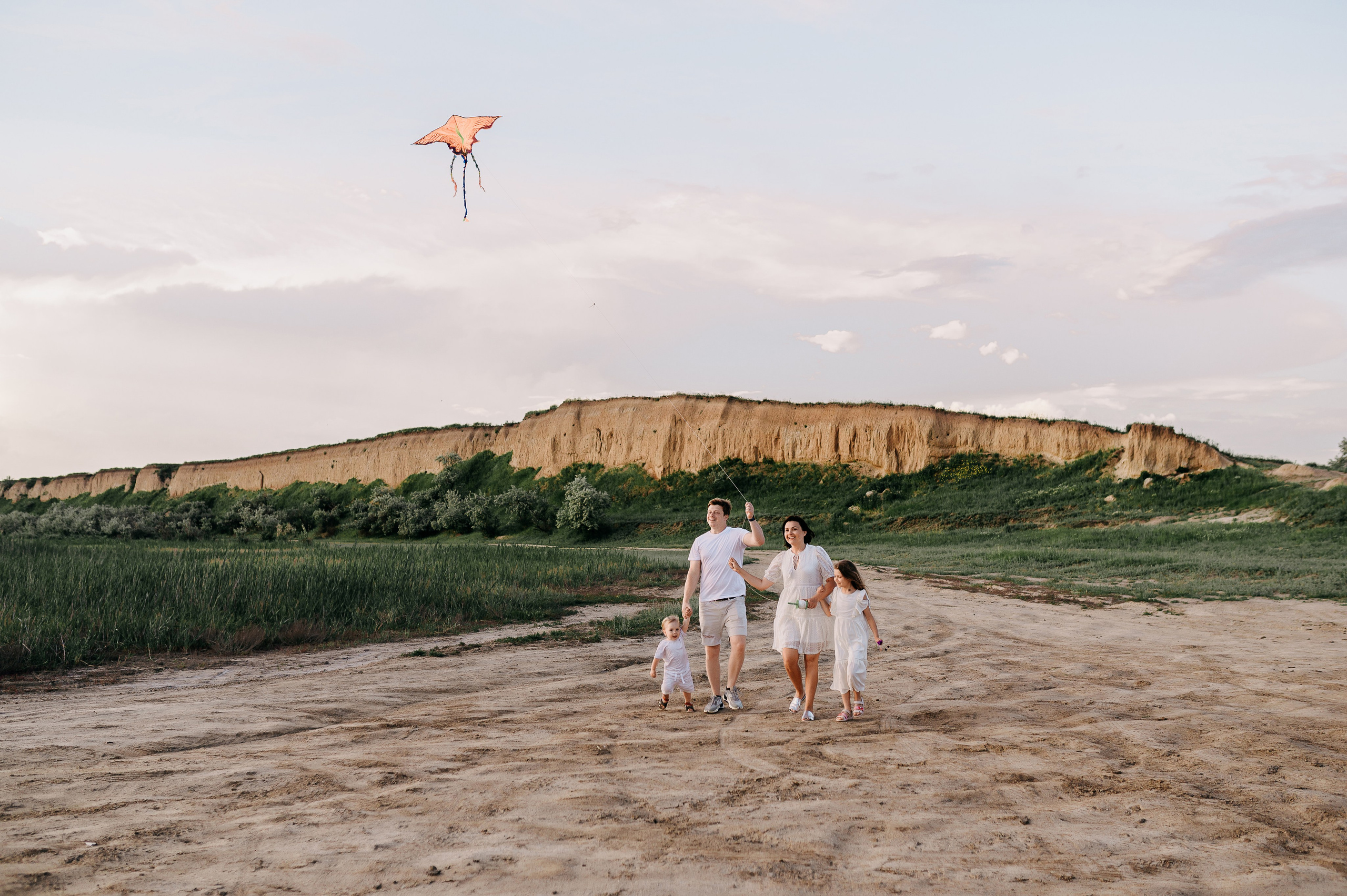 Воздушный змей, история на озере