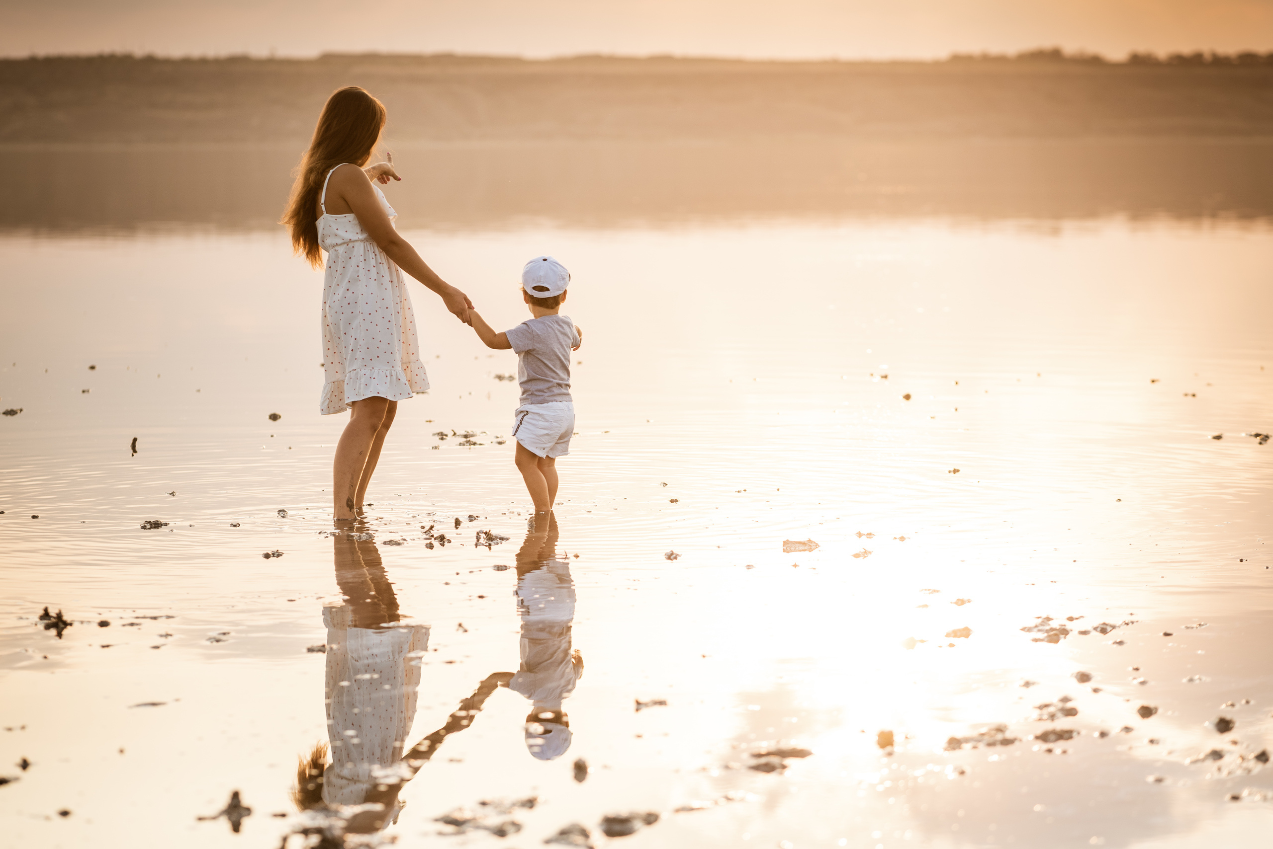 Дина и Тима на Куяльнике