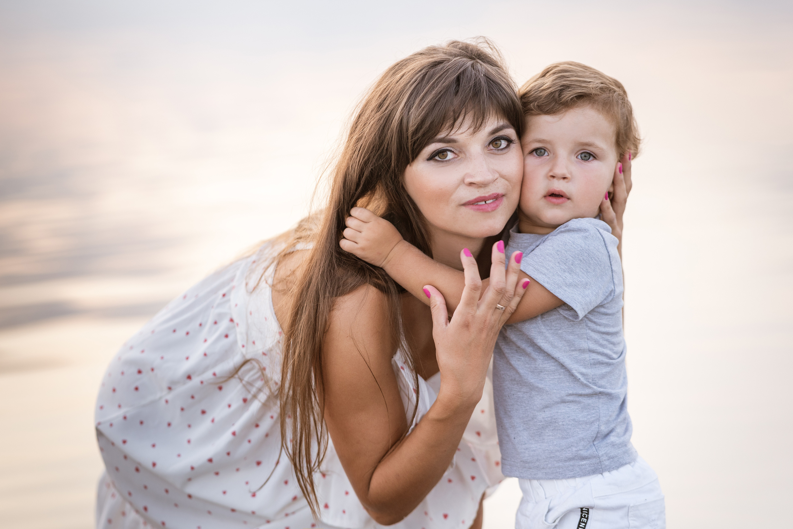 Дина и Тима на Куяльнике