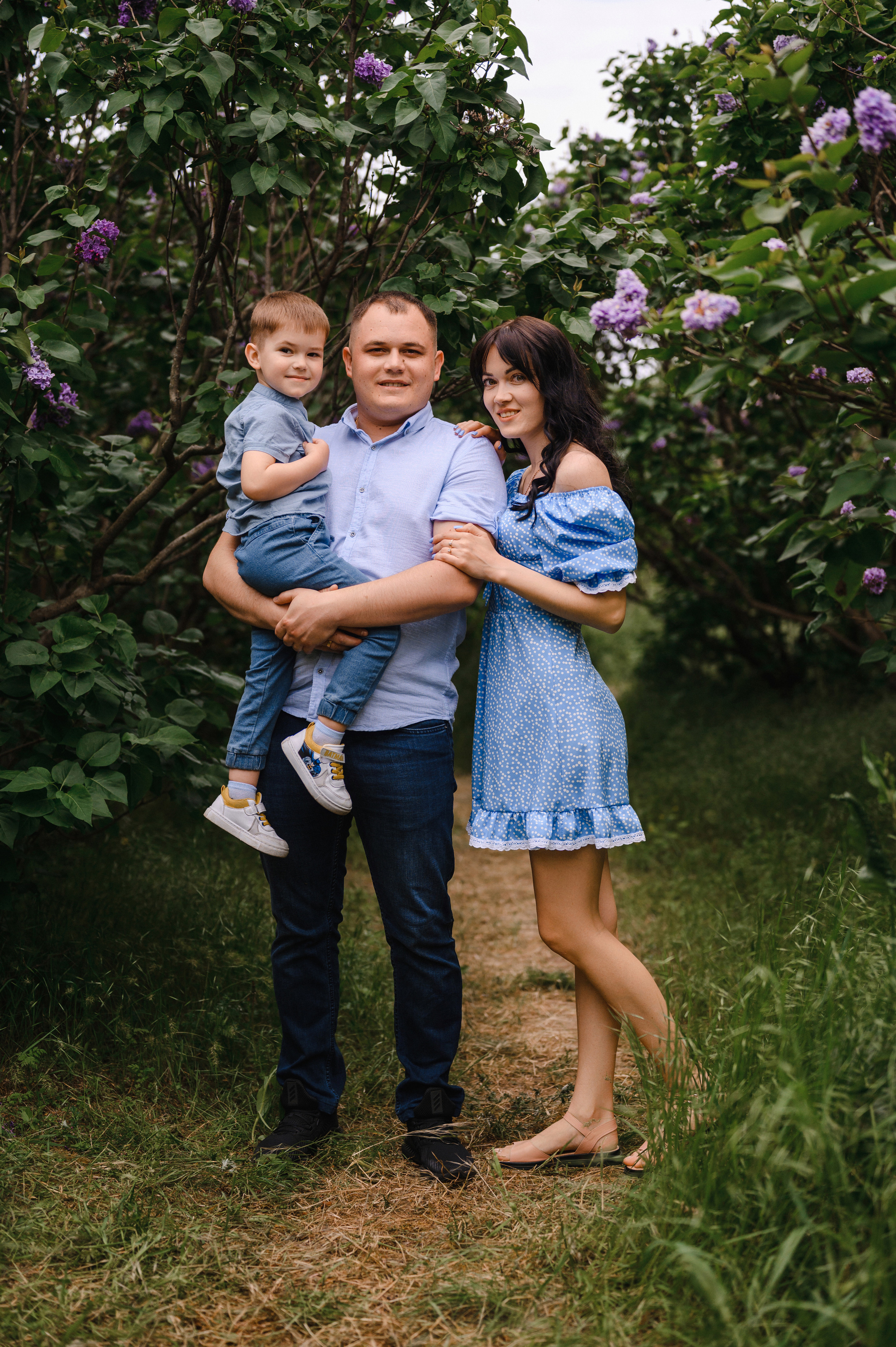 Оля, Макс и Тимоша в Ботаническом саду