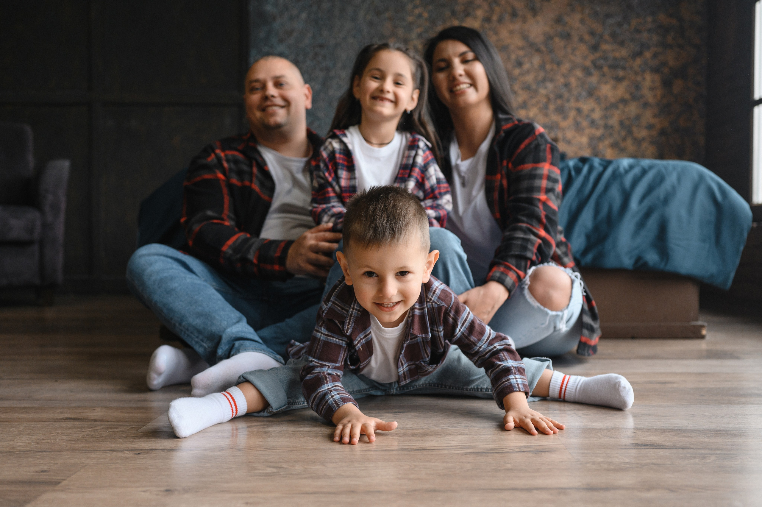 Валик, Валя, Даша и Даня. Кишинев