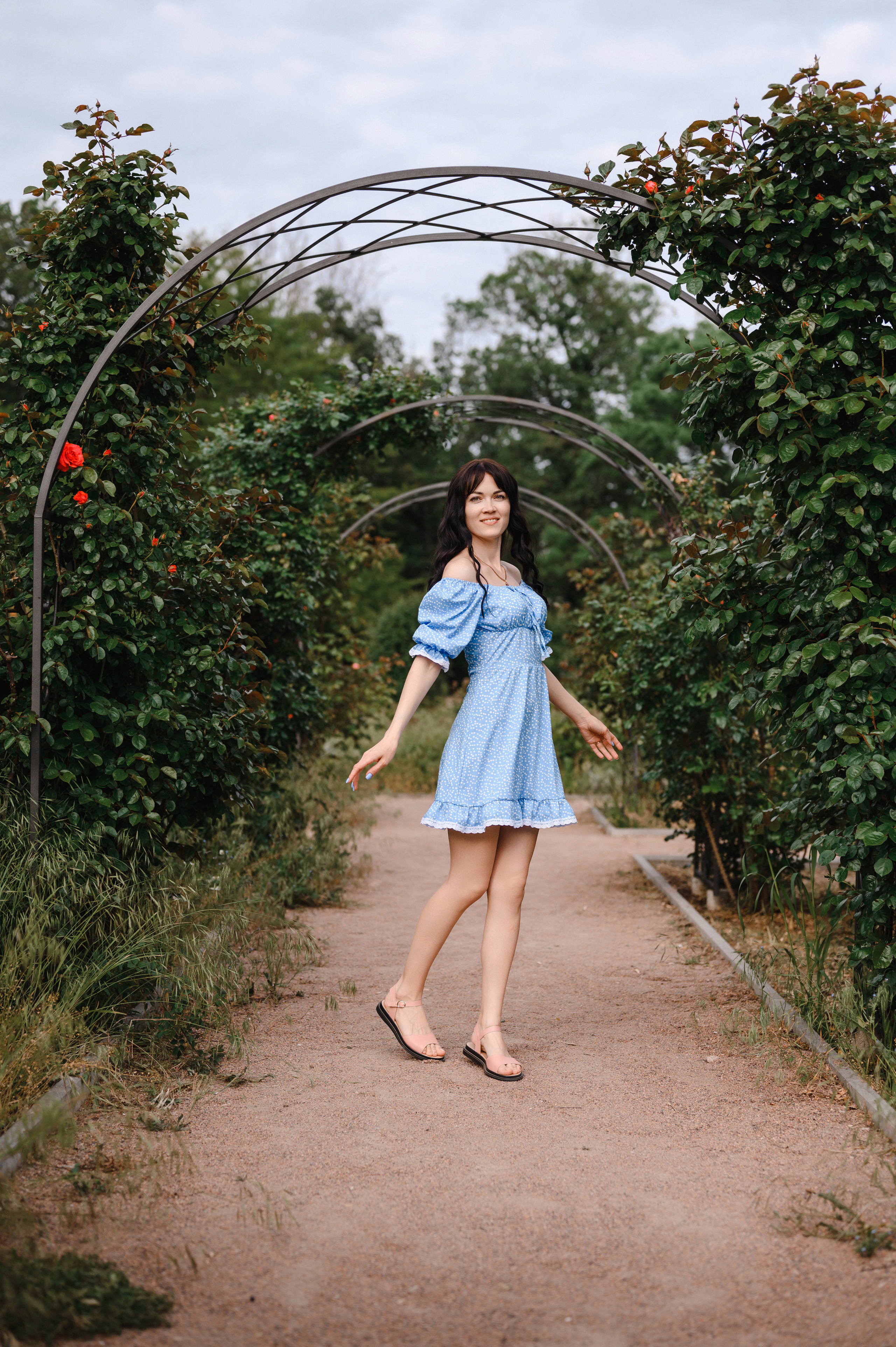 Оля, Макс и Тимоша в Ботаническом саду