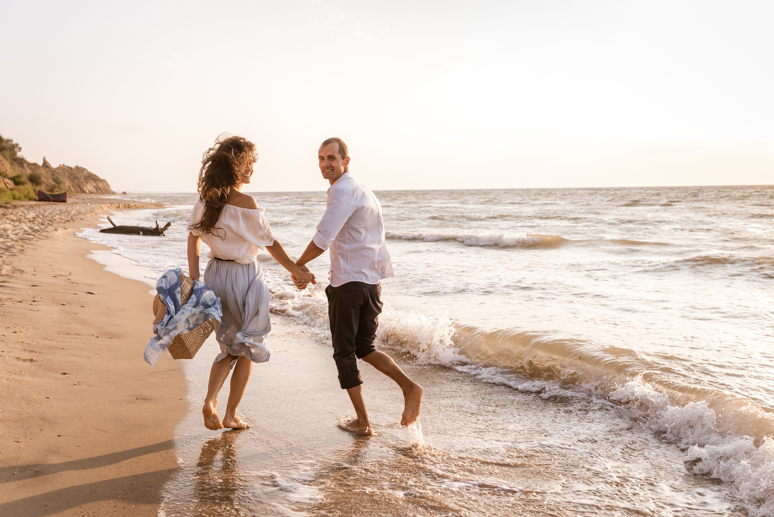 Санжейка, рассвет, Лена и Артём