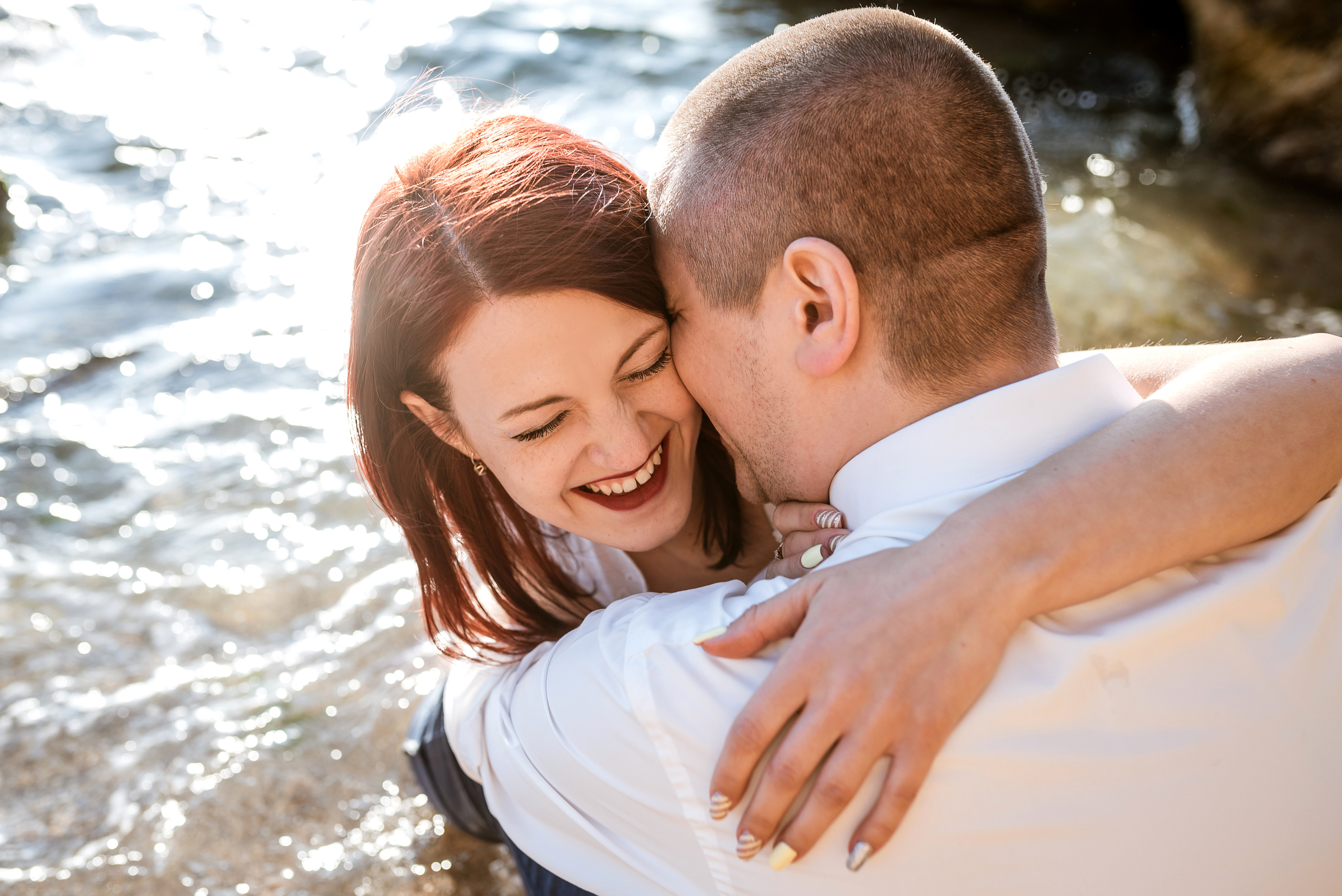 Морской рассвет. Паша и Наташа