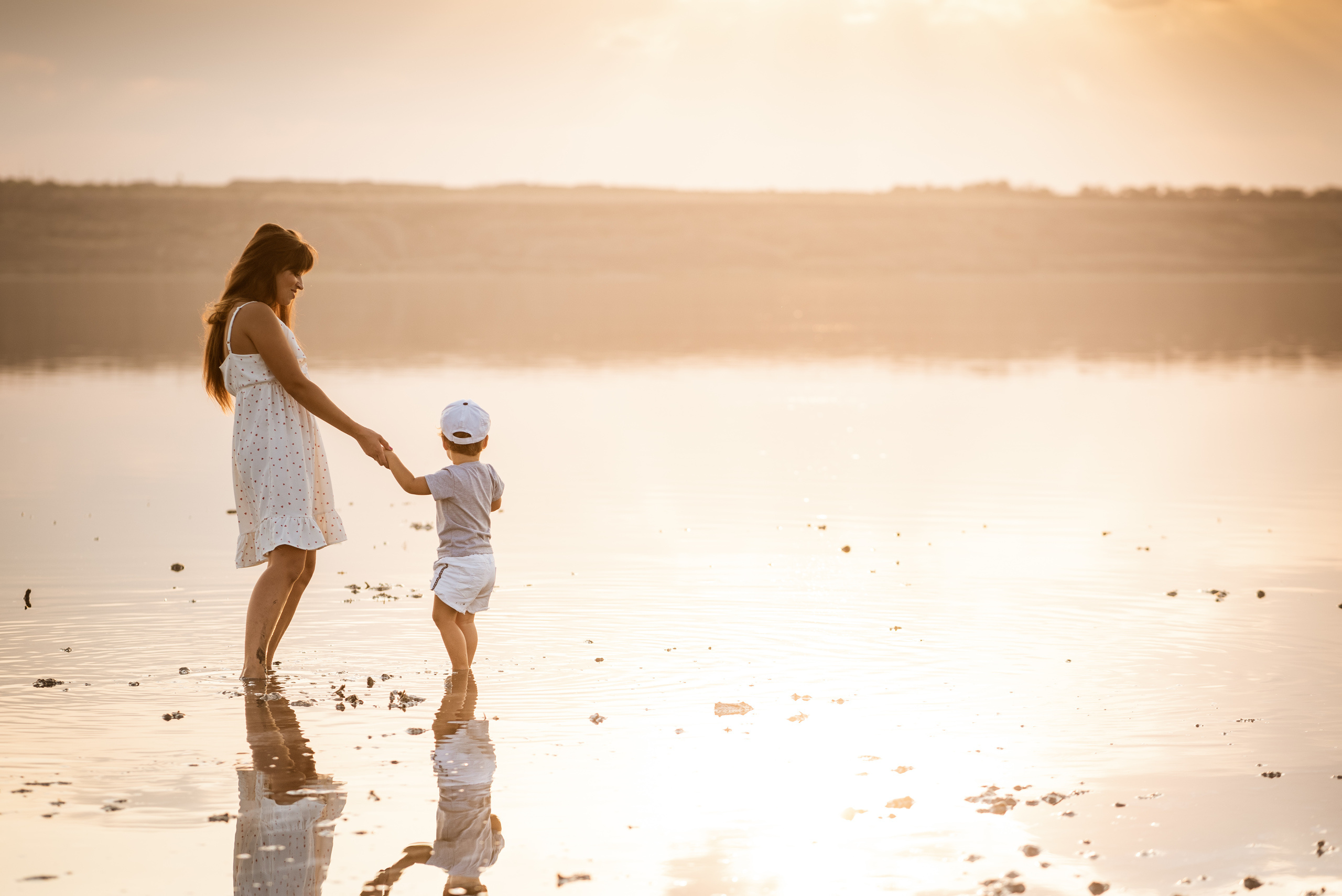 Дина и Тима на Куяльнике