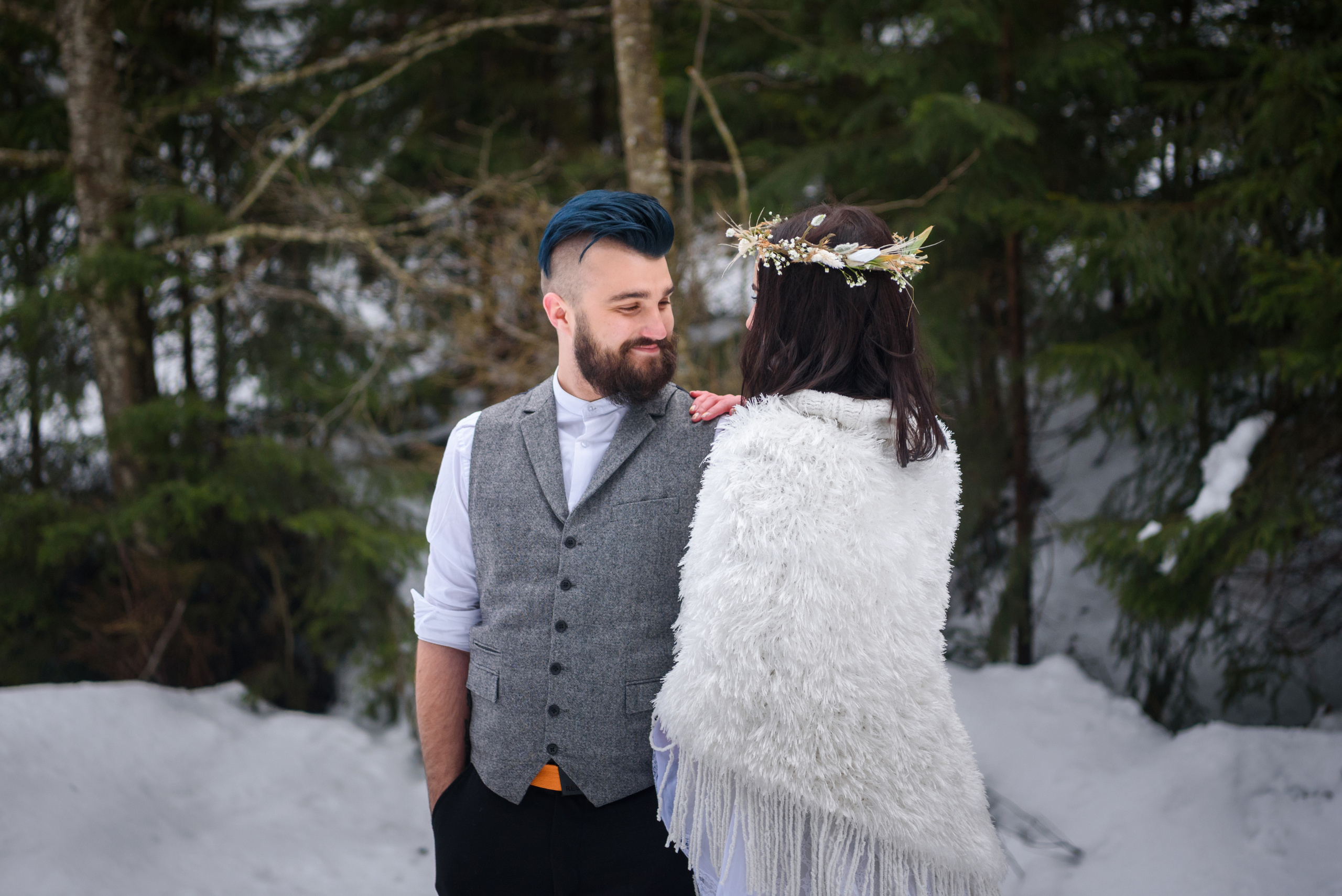 Зимняя свадьба в Карпатах