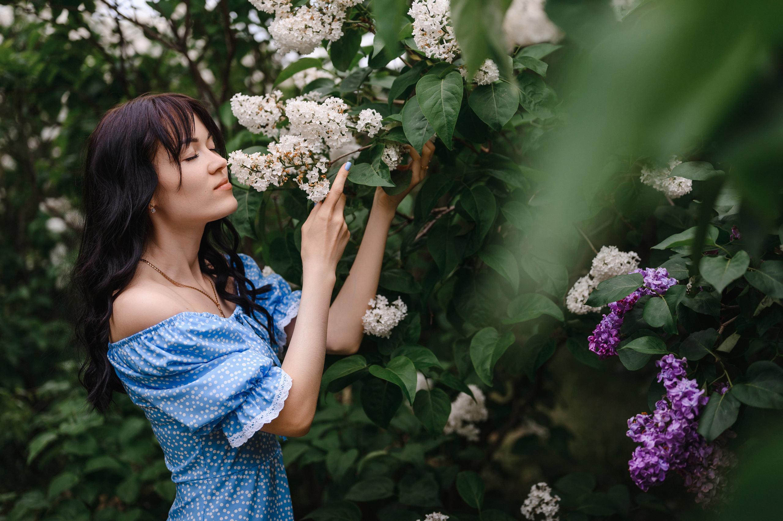 Оля, Макс и Тимоша в Ботаническом саду