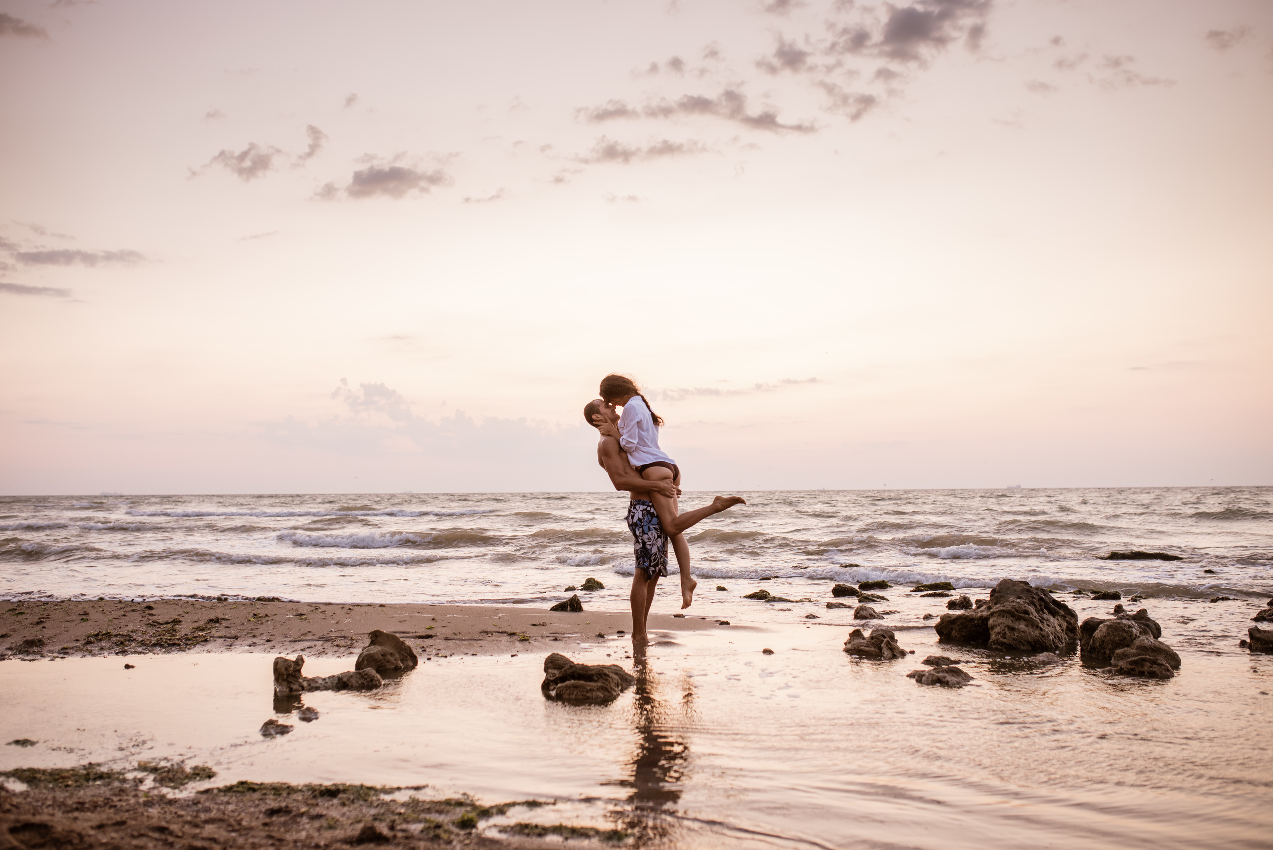 Санжейка, рассвет, Лена и Артём