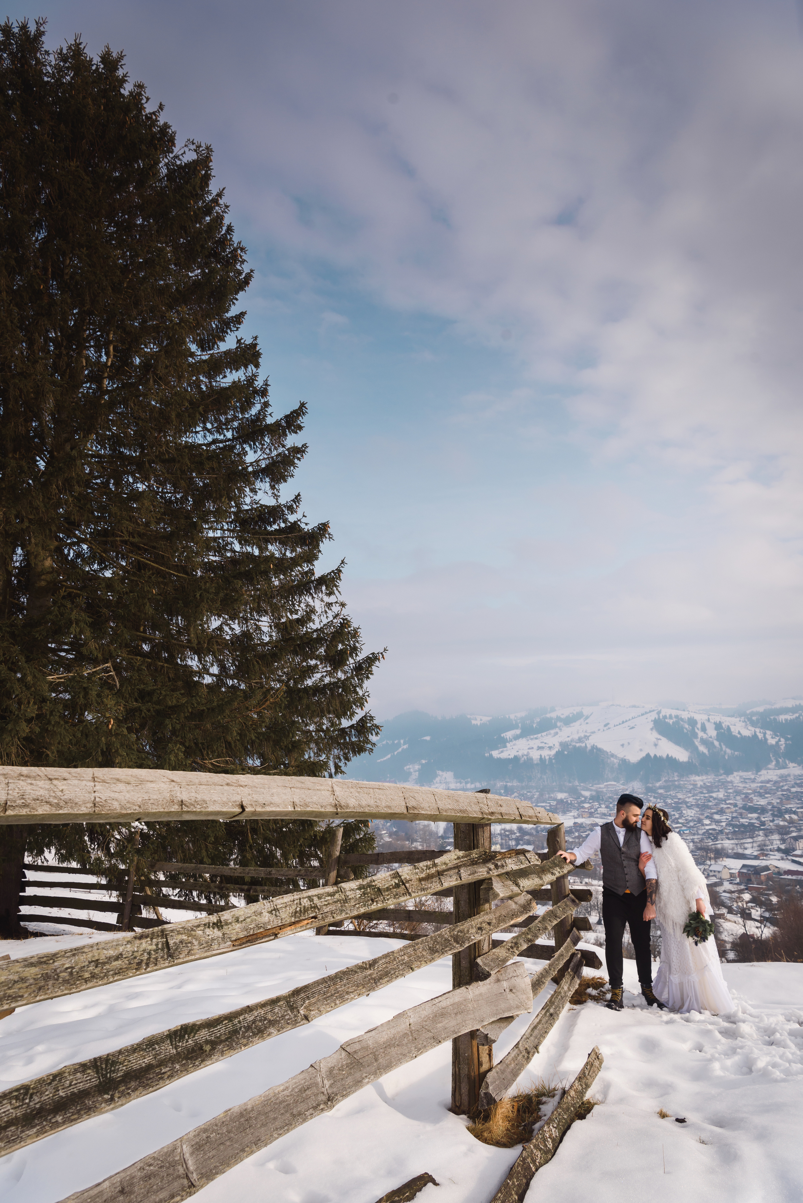Зимняя свадьба в Карпатах