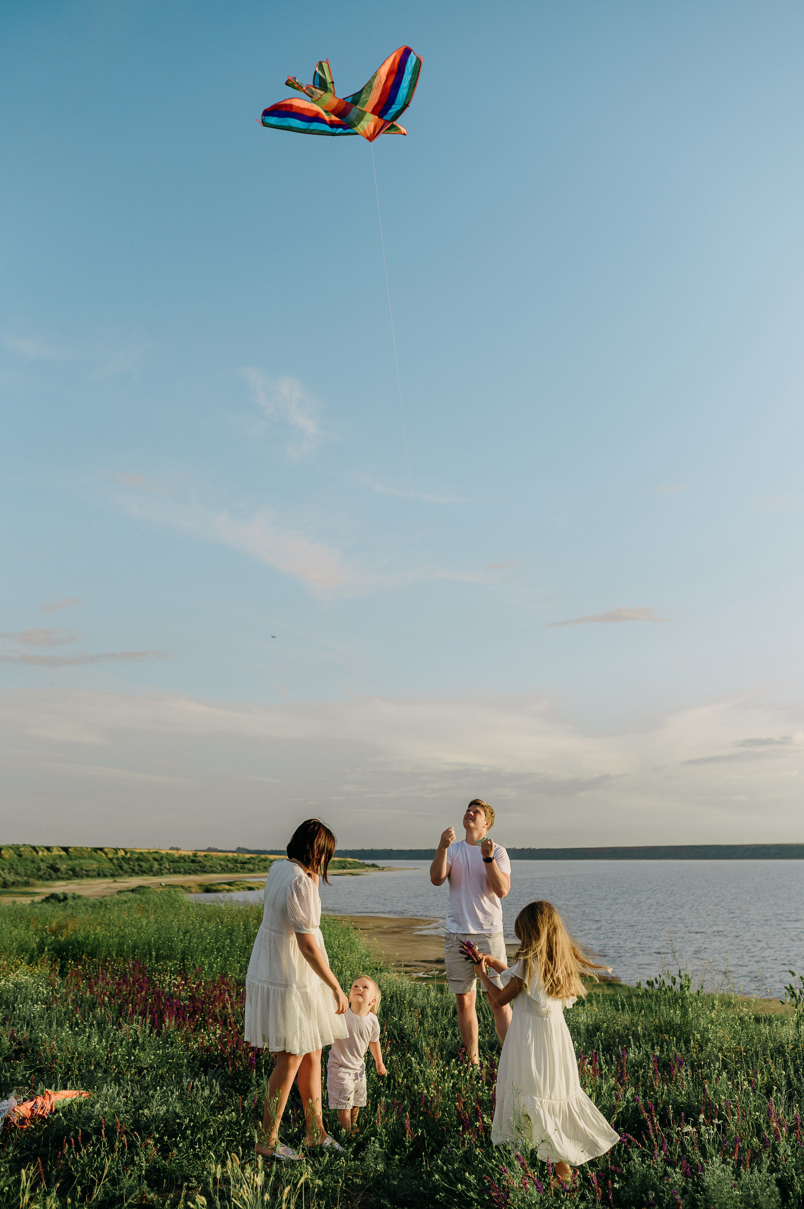 Воздушный змей, история на озере