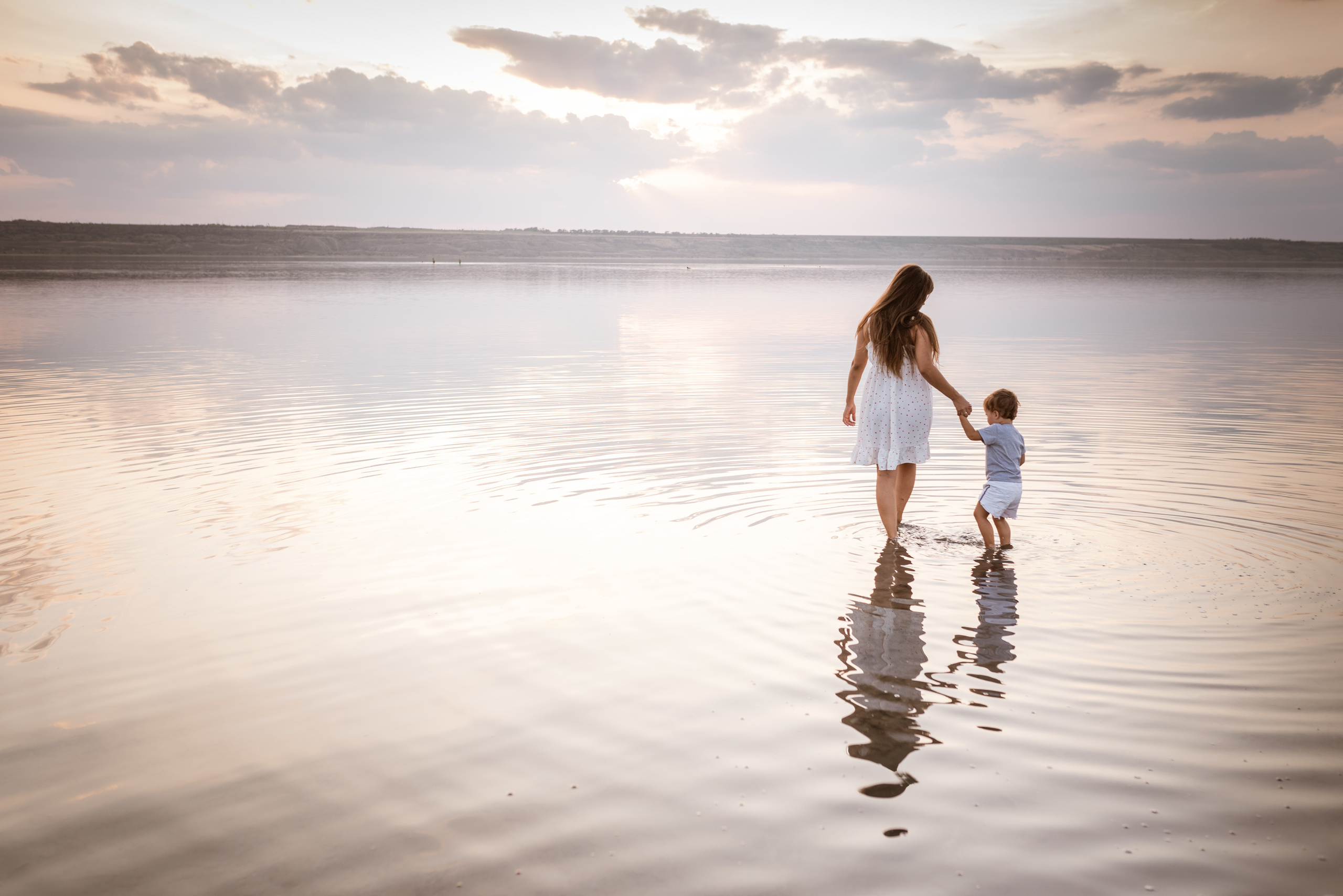 Дина и Тима на Куяльнике