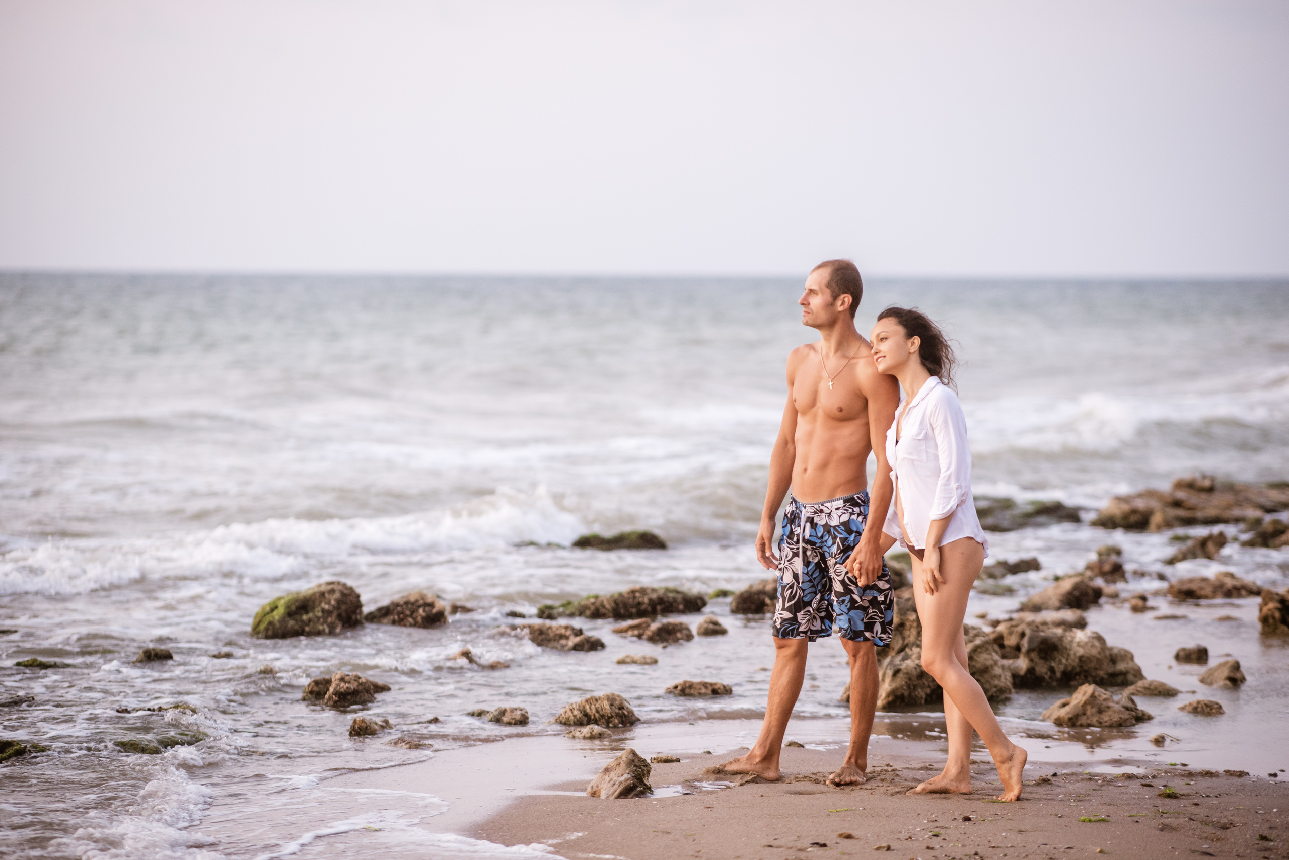 Санжейка, рассвет, Лена и Артём