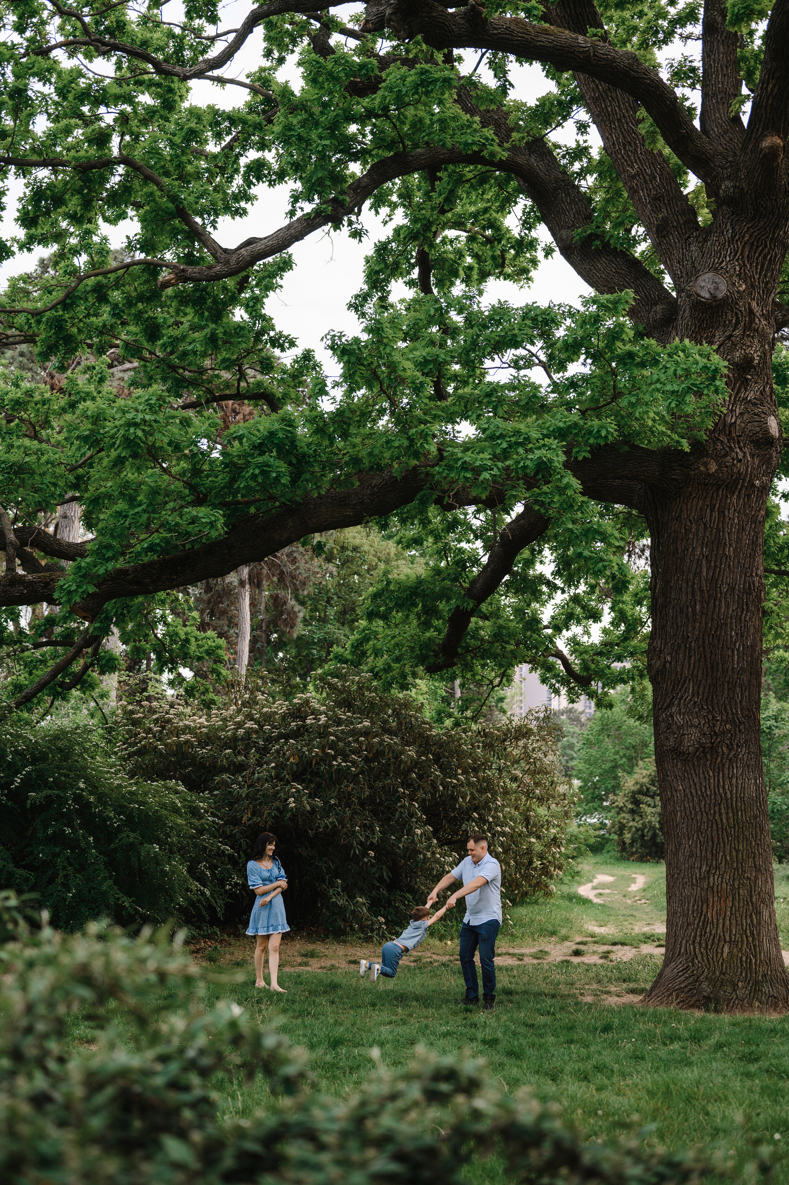Оля, Макс и Тимоша в Ботаническом саду