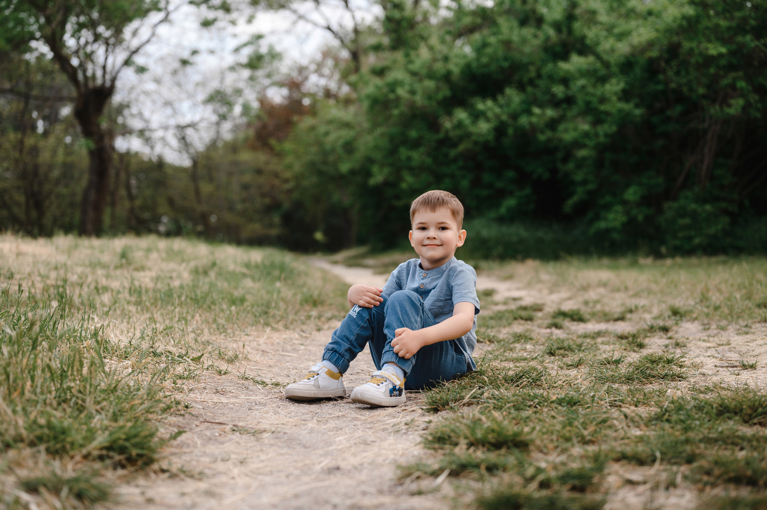 Оля, Макс и Тимоша в Ботаническом саду