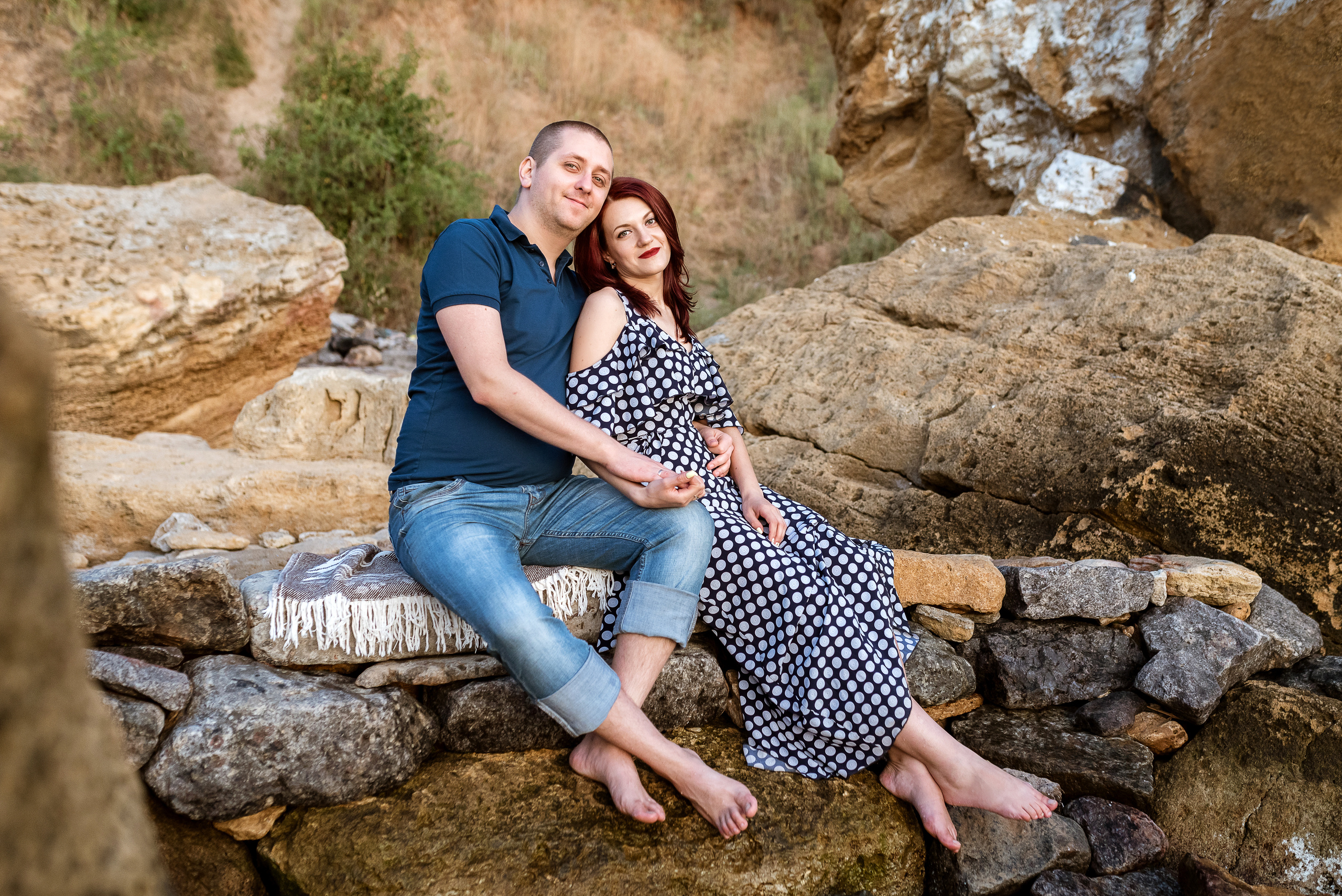 Морской рассвет. Паша и Наташа