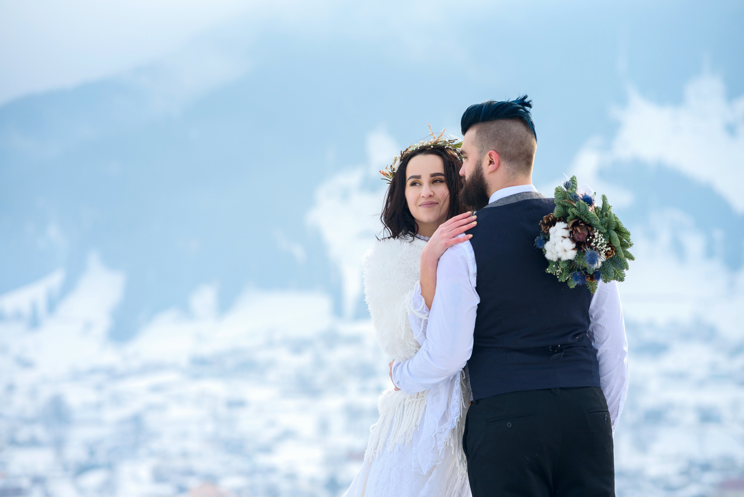Зимняя свадьба в Карпатах