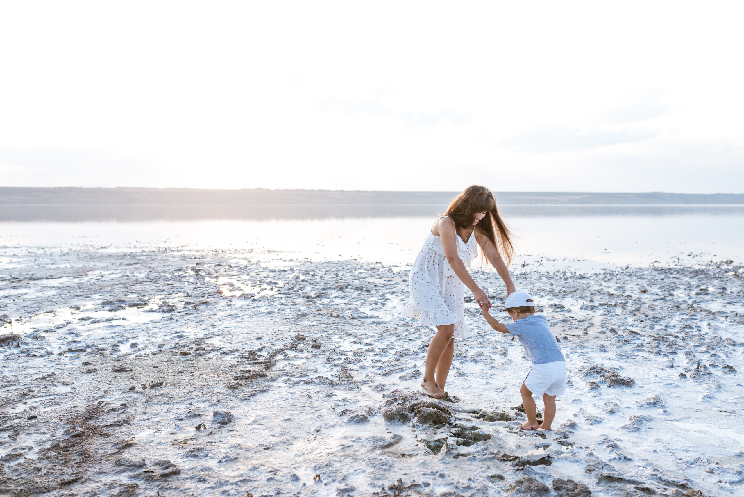 Дина и Тима на Куяльнике