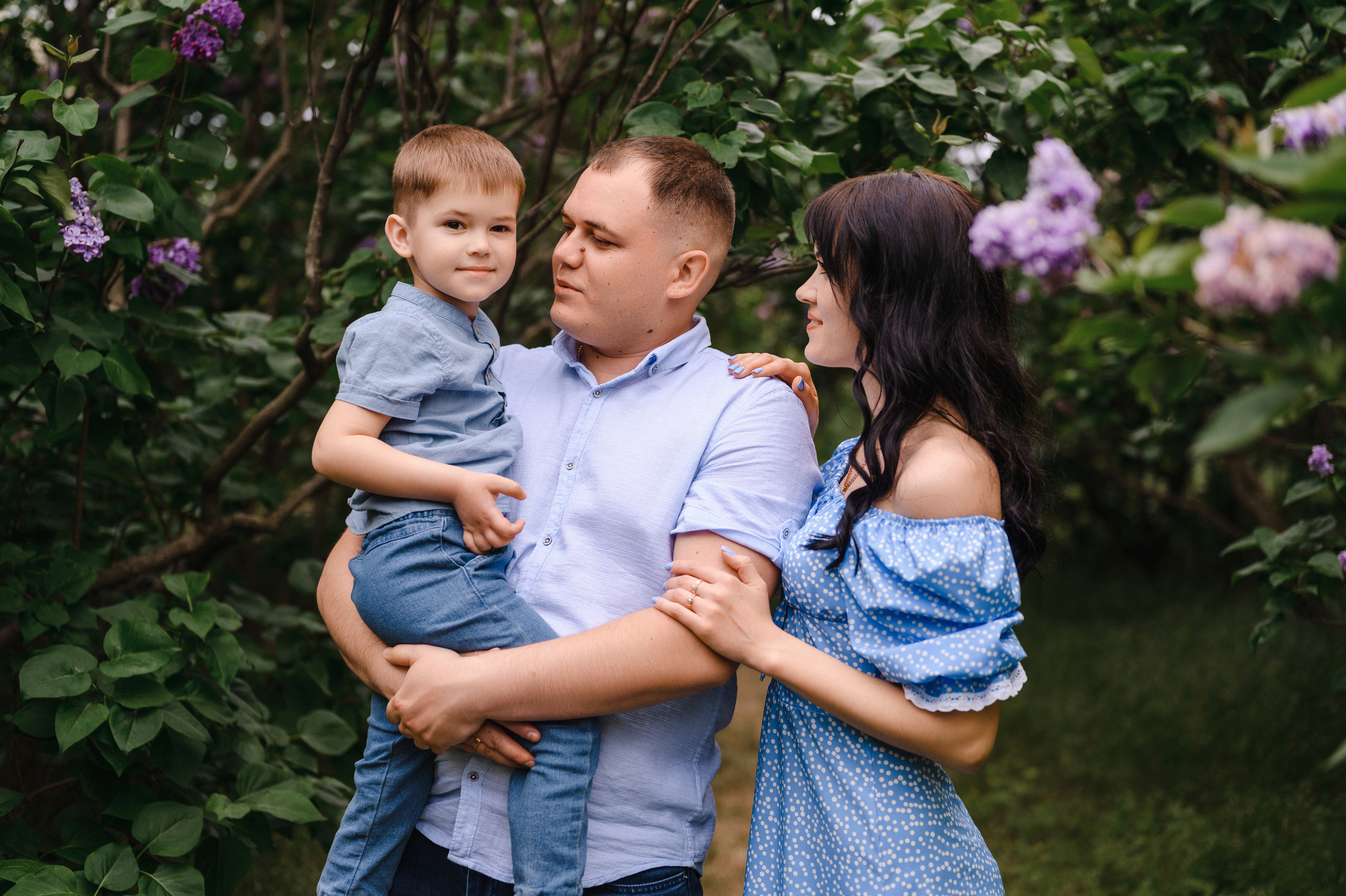 Оля, Макс и Тимоша в Ботаническом саду