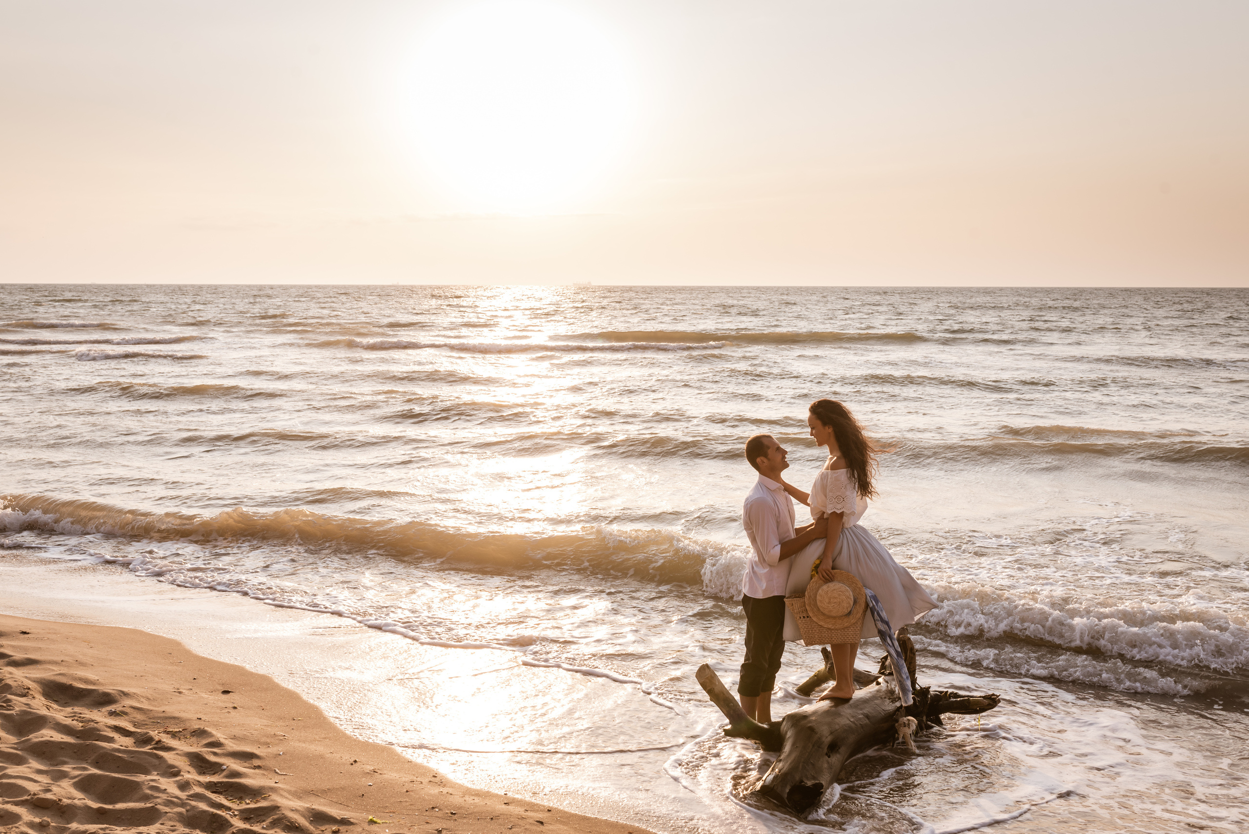 Санжейка, рассвет, Лена и Артём