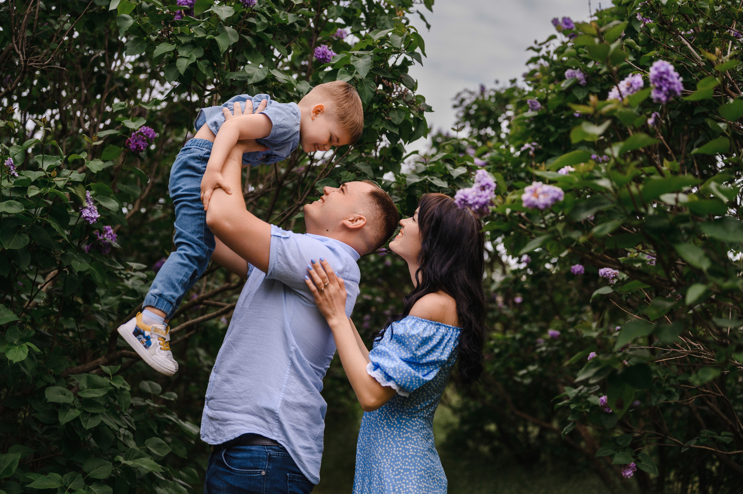 Оля, Макс и Тимоша в Ботаническом саду