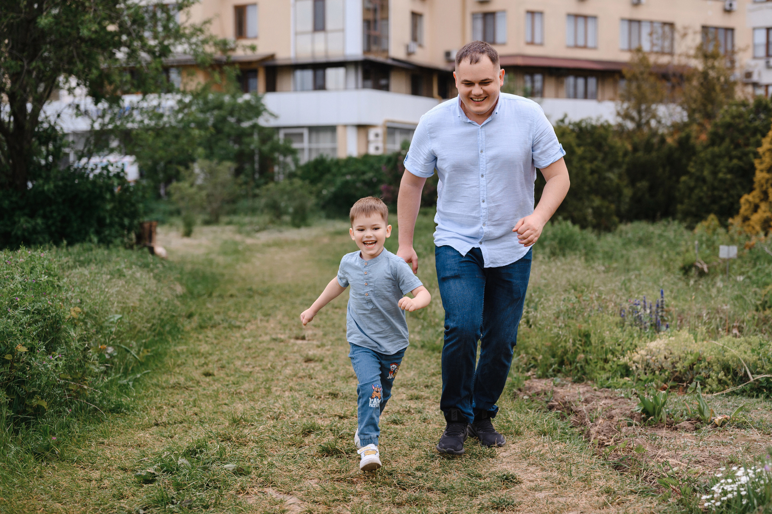 Оля, Макс и Тимоша в Ботаническом саду