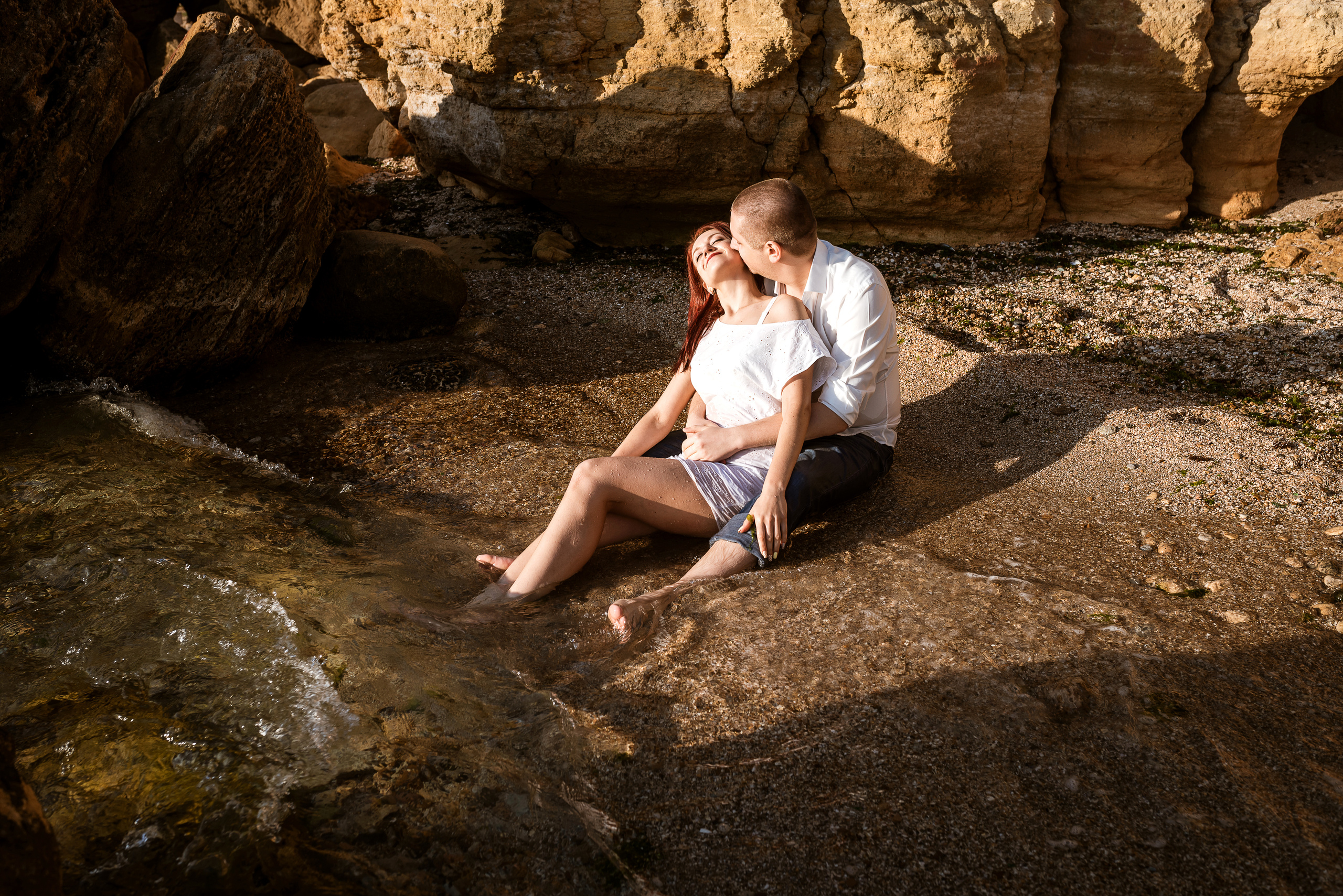 Морской рассвет. Паша и Наташа