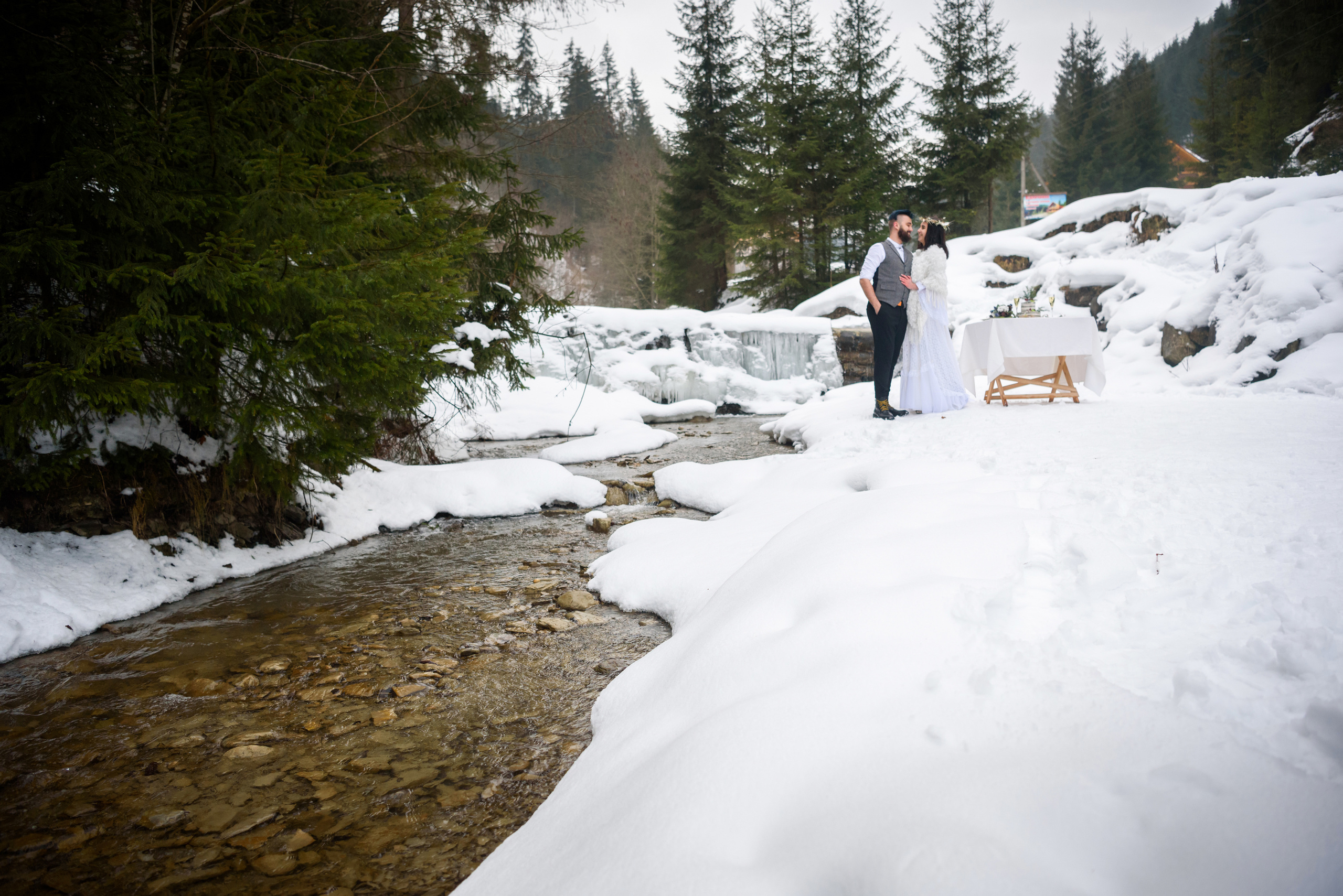 Зимняя свадьба в Карпатах