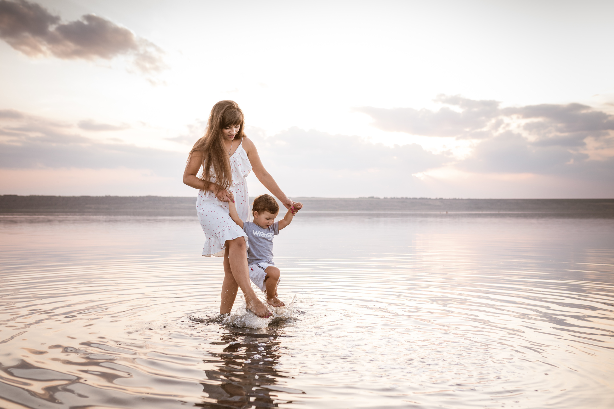 Дина и Тима на Куяльнике