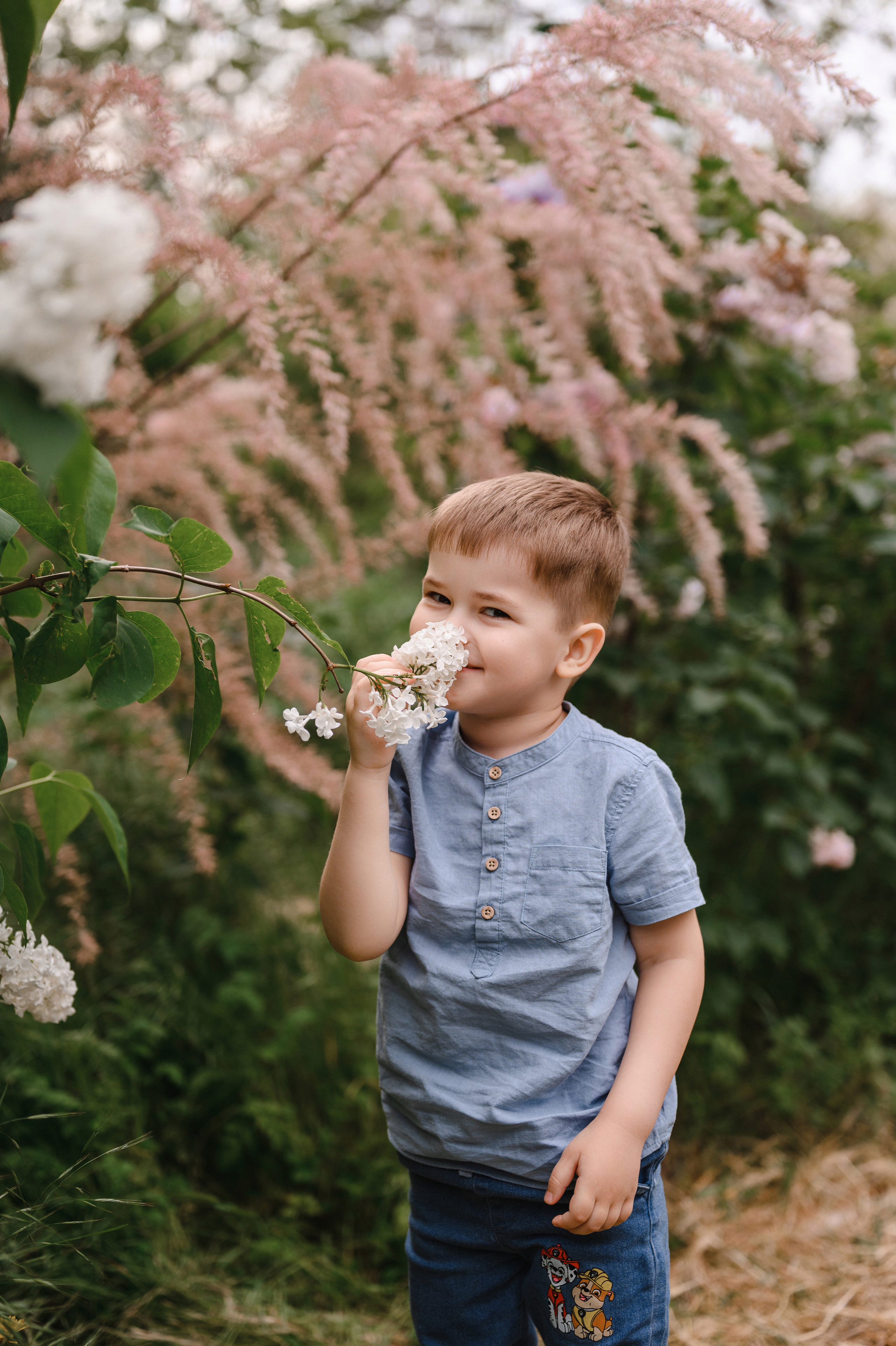 Оля, Макс и Тимоша в Ботаническом саду