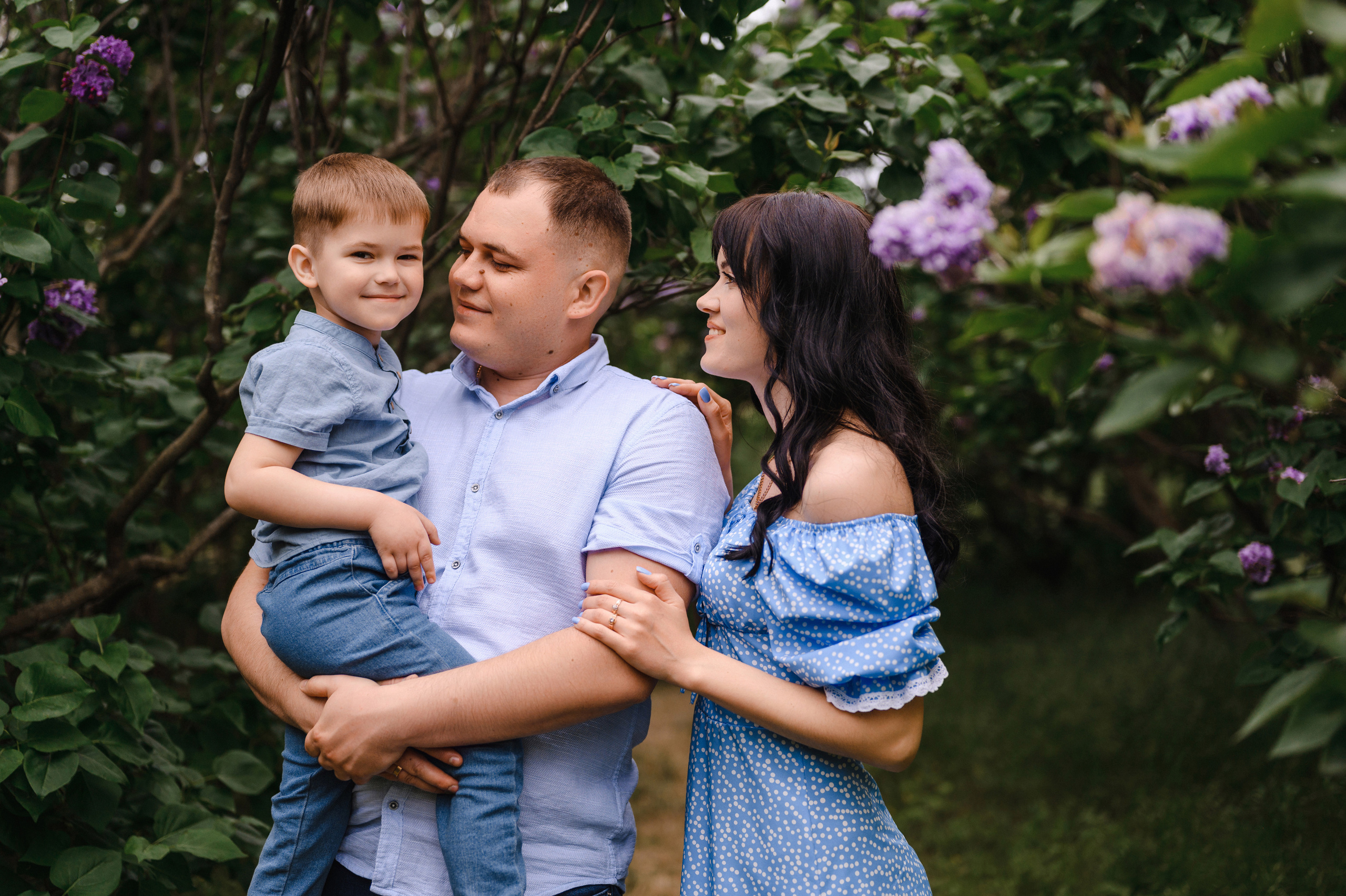 Оля, Макс и Тимоша в Ботаническом саду