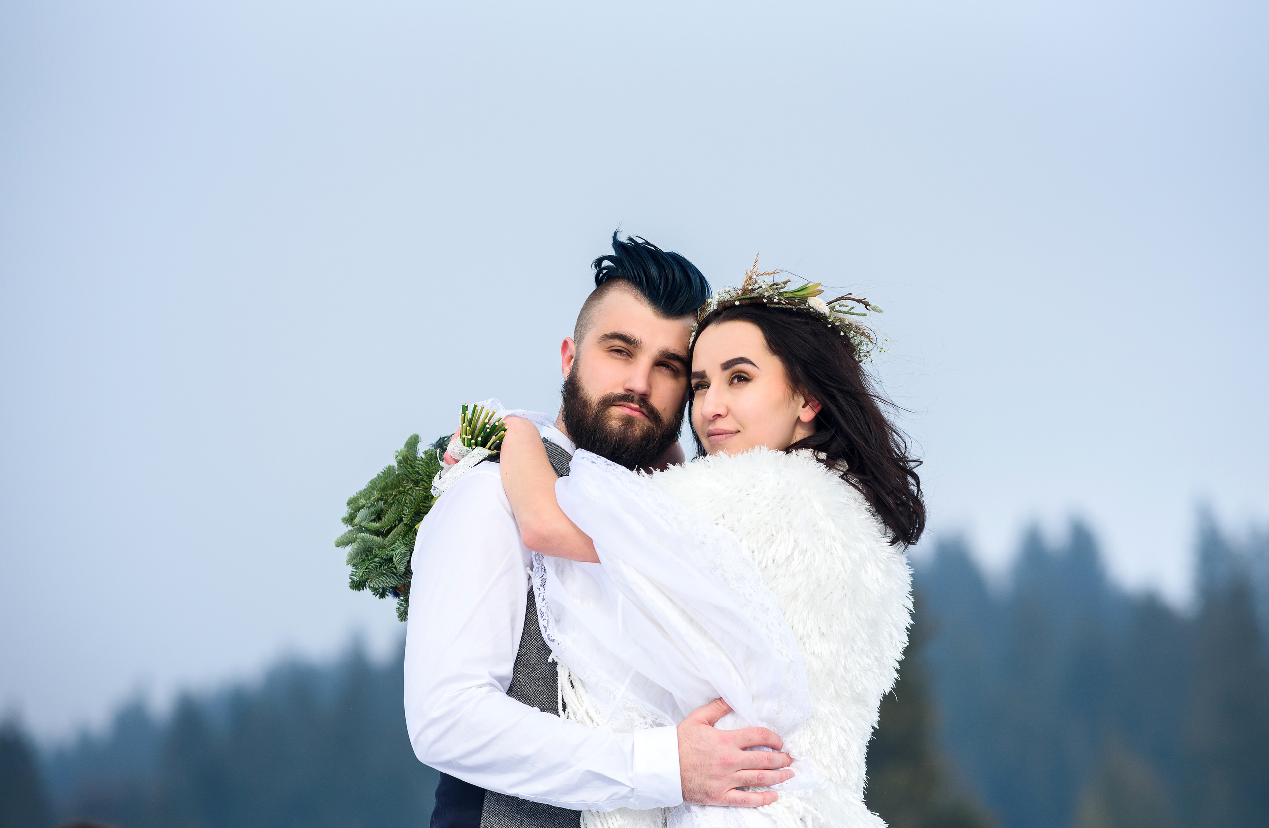 Зимняя свадьба в Карпатах