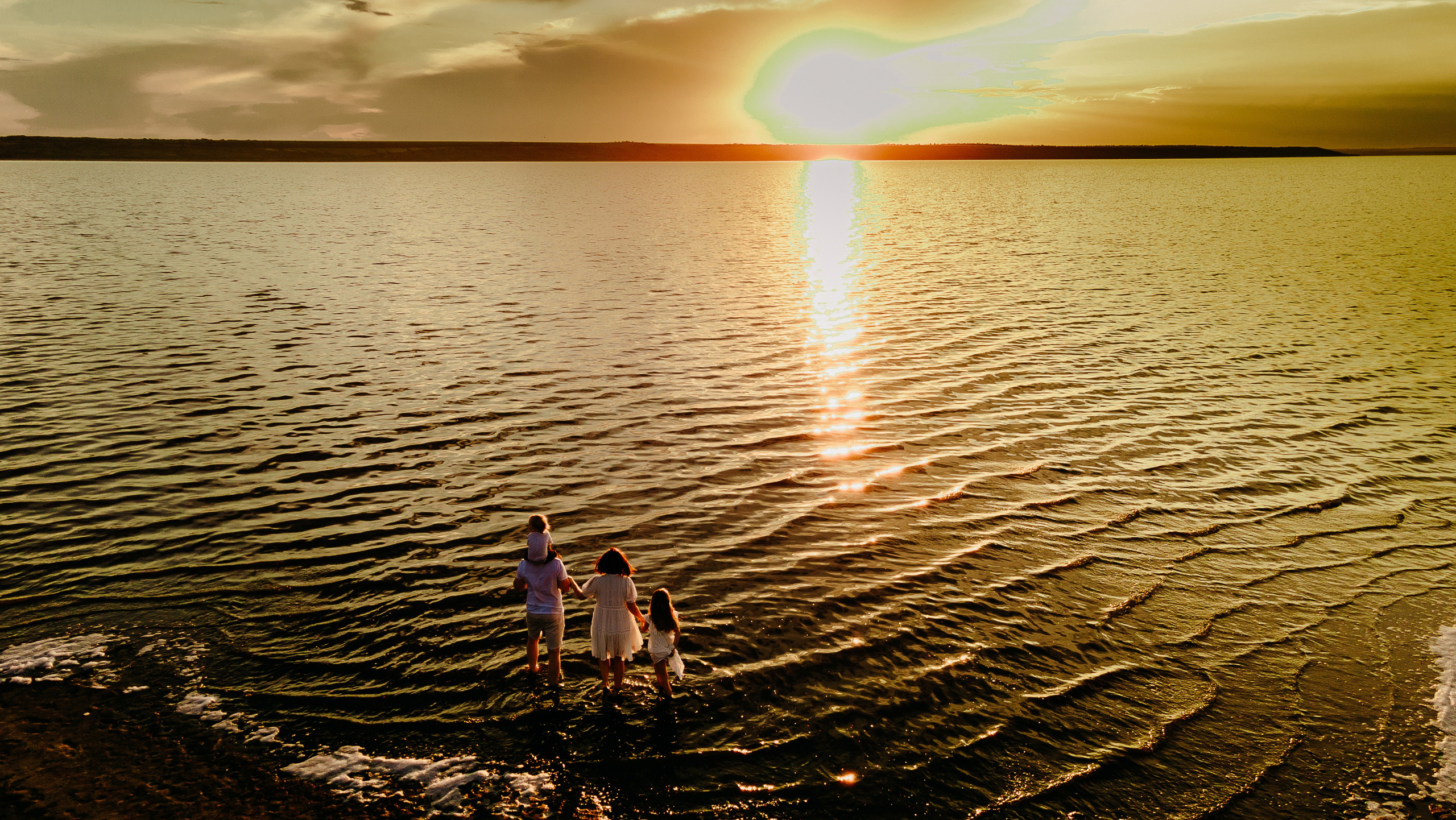 Воздушный змей, история на озере