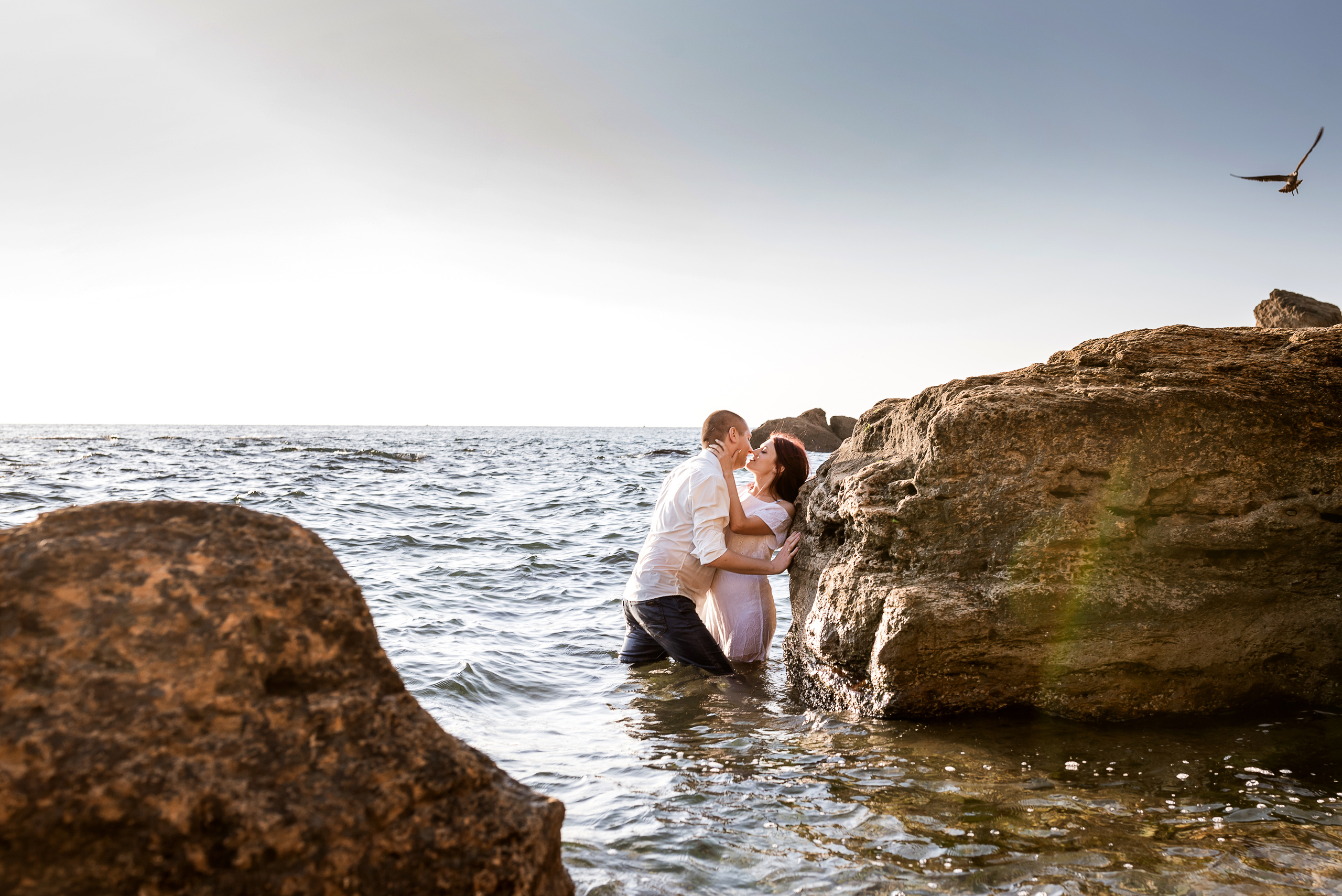 Морской рассвет. Паша и Наташа