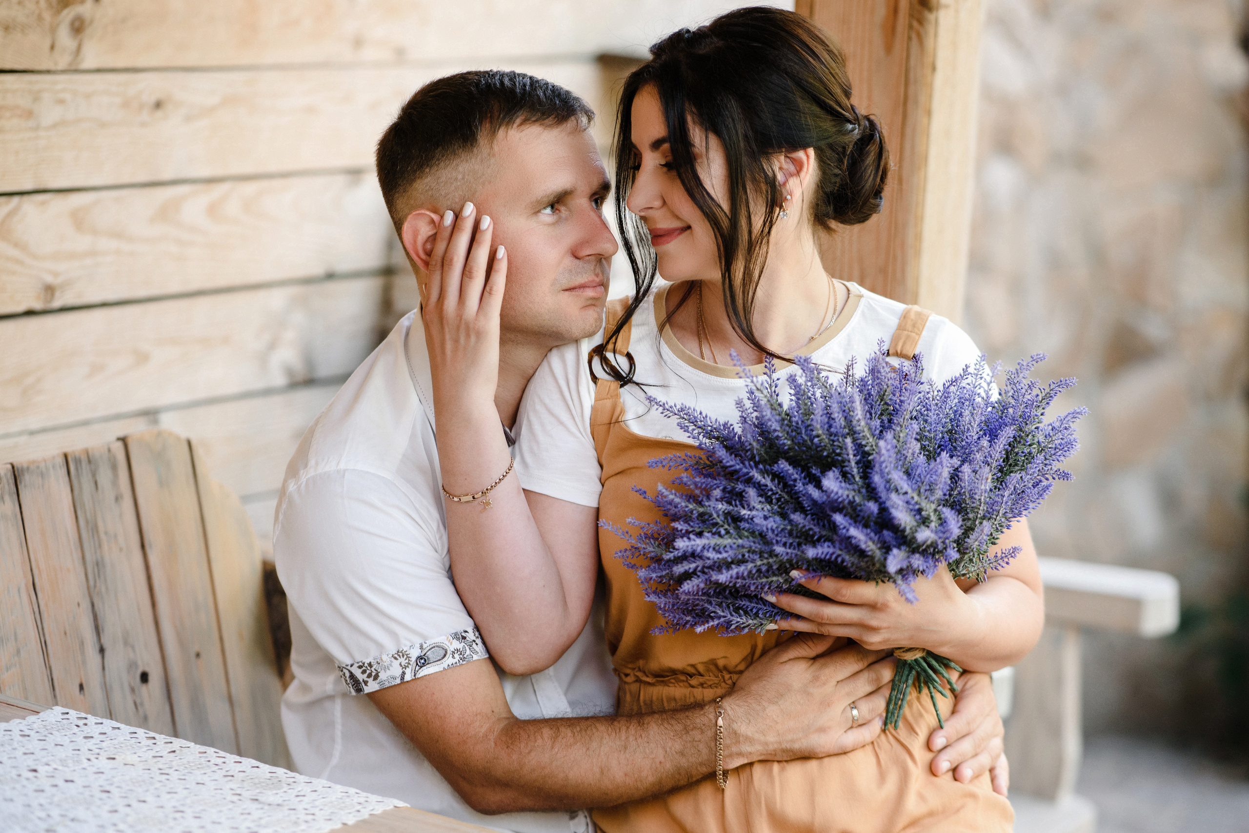 Вова и Юля на даче