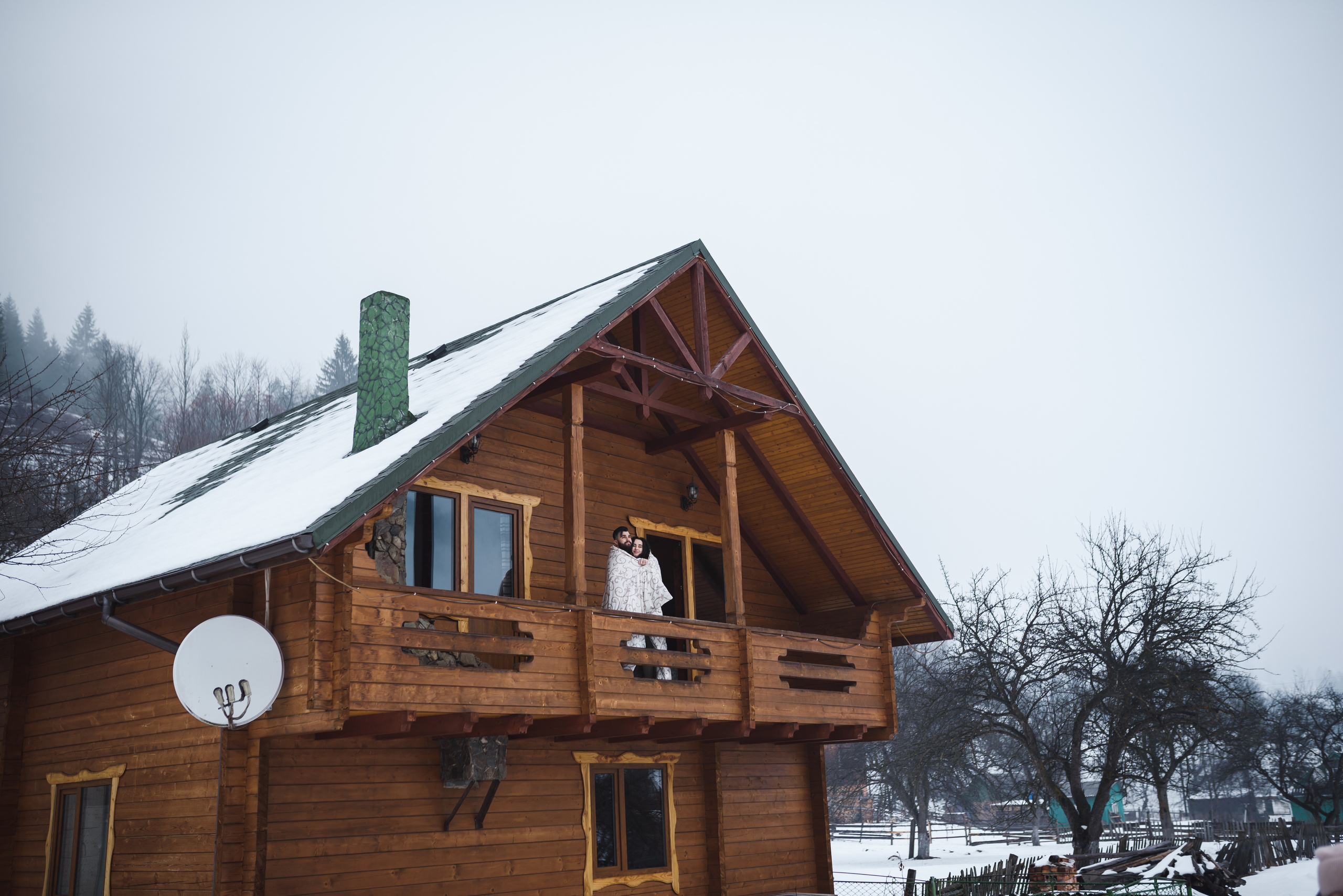 Зимняя свадьба в Карпатах