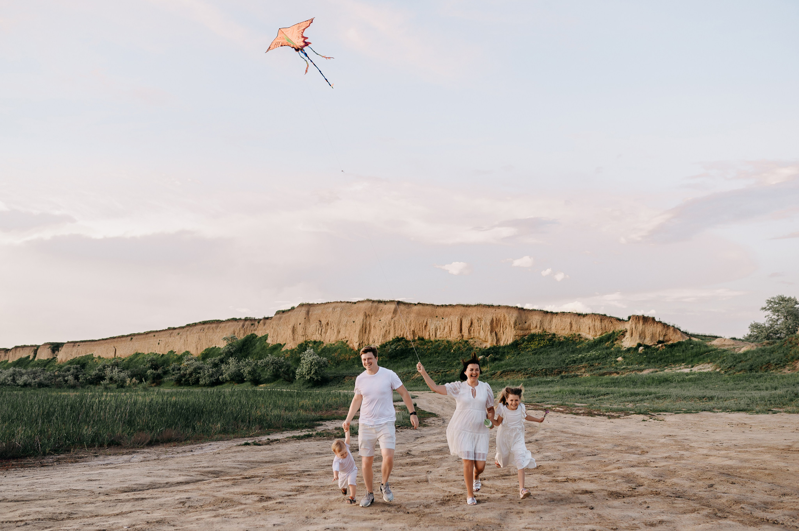 Воздушный змей, история на озере