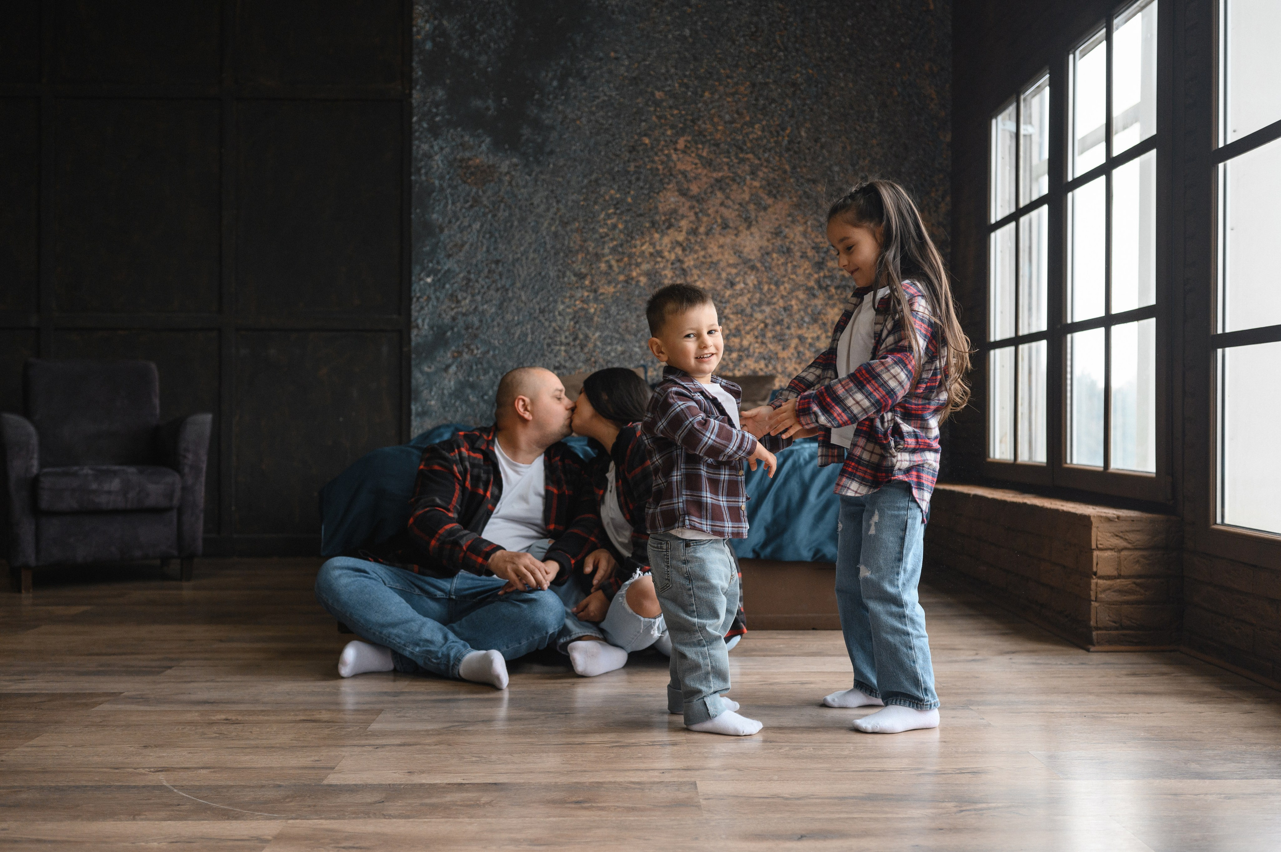 Валик, Валя, Даша и Даня. Кишинев