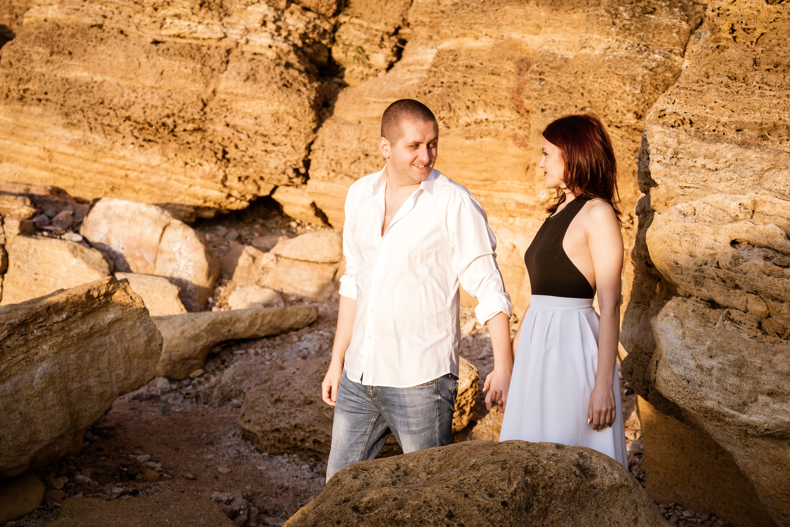 Морской рассвет. Паша и Наташа