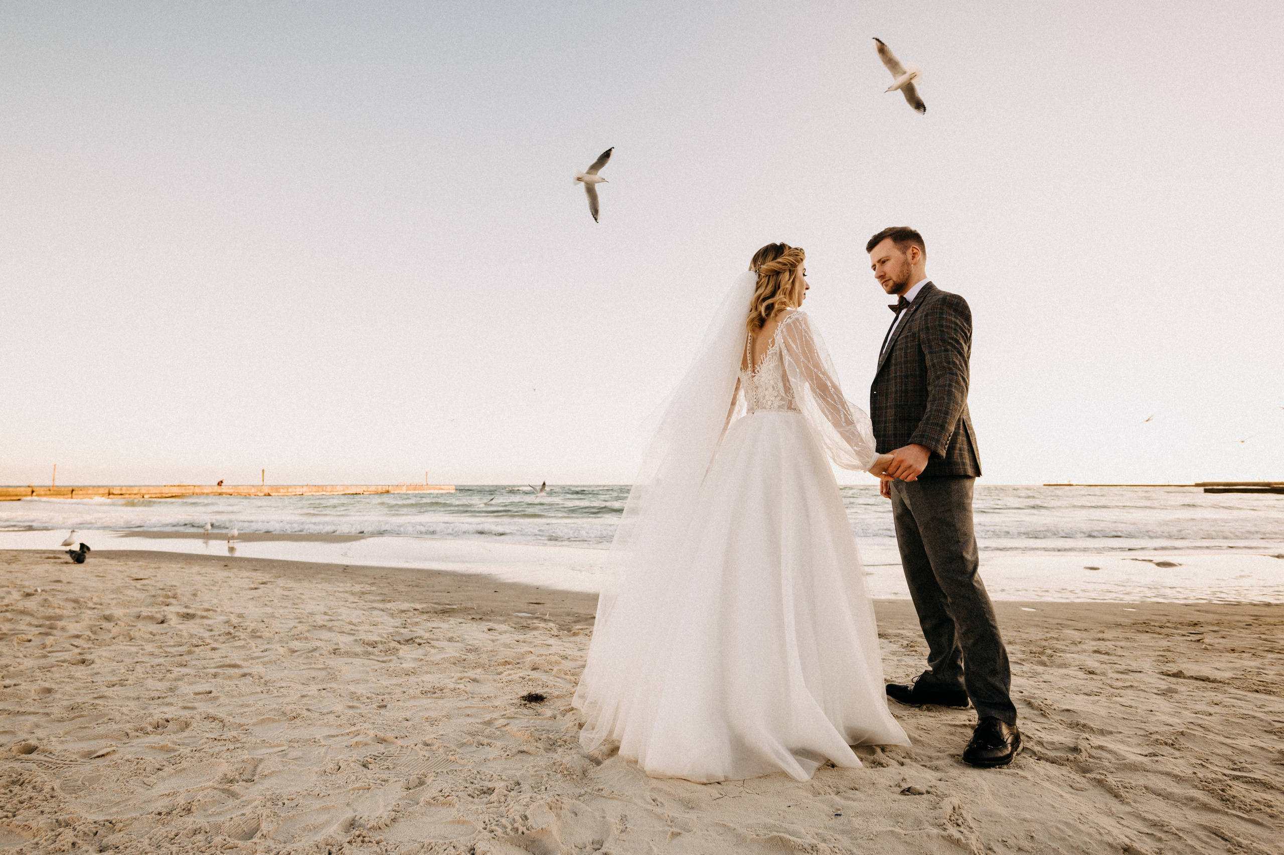 Дима и Света и море в ноябре…