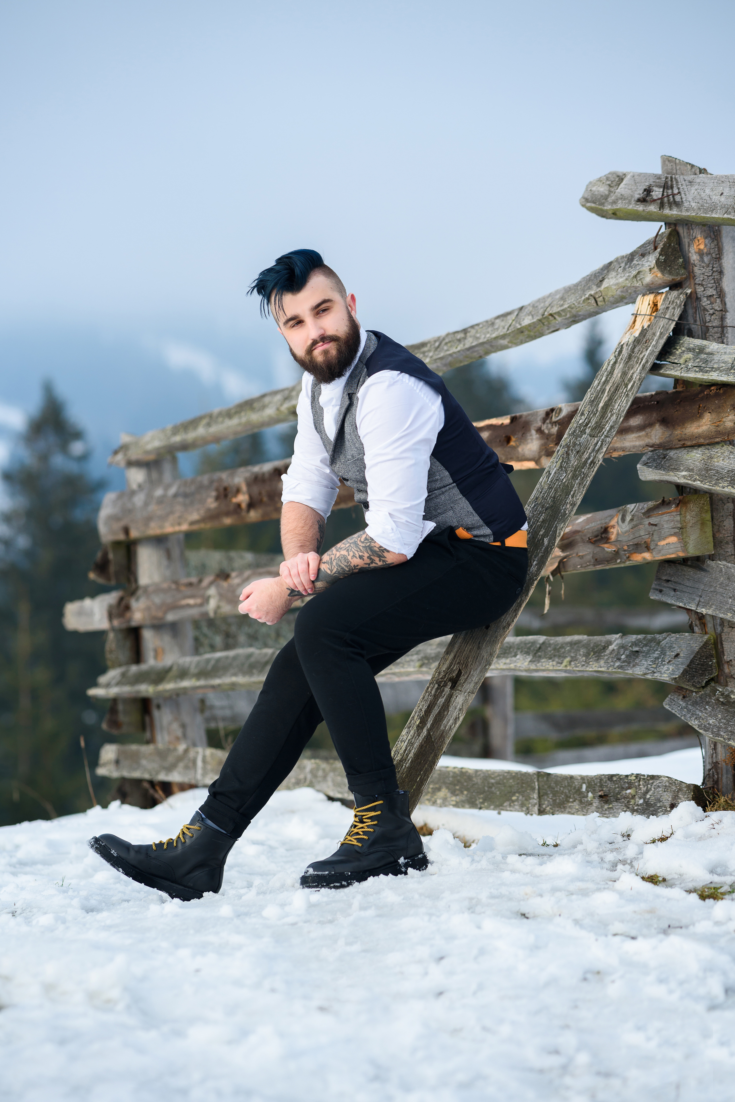 Зимняя свадьба в Карпатах