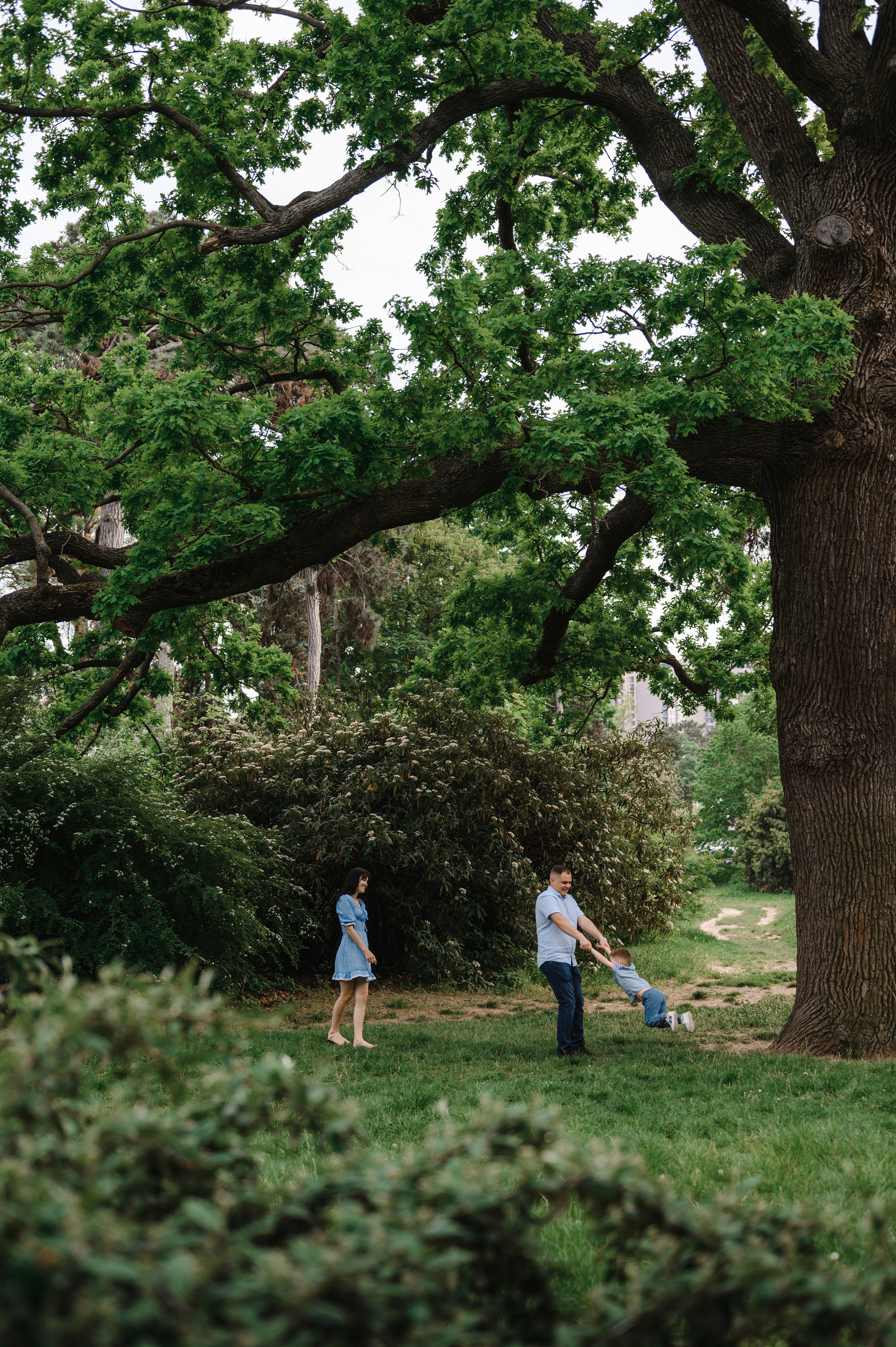 Оля, Макс и Тимоша в Ботаническом саду