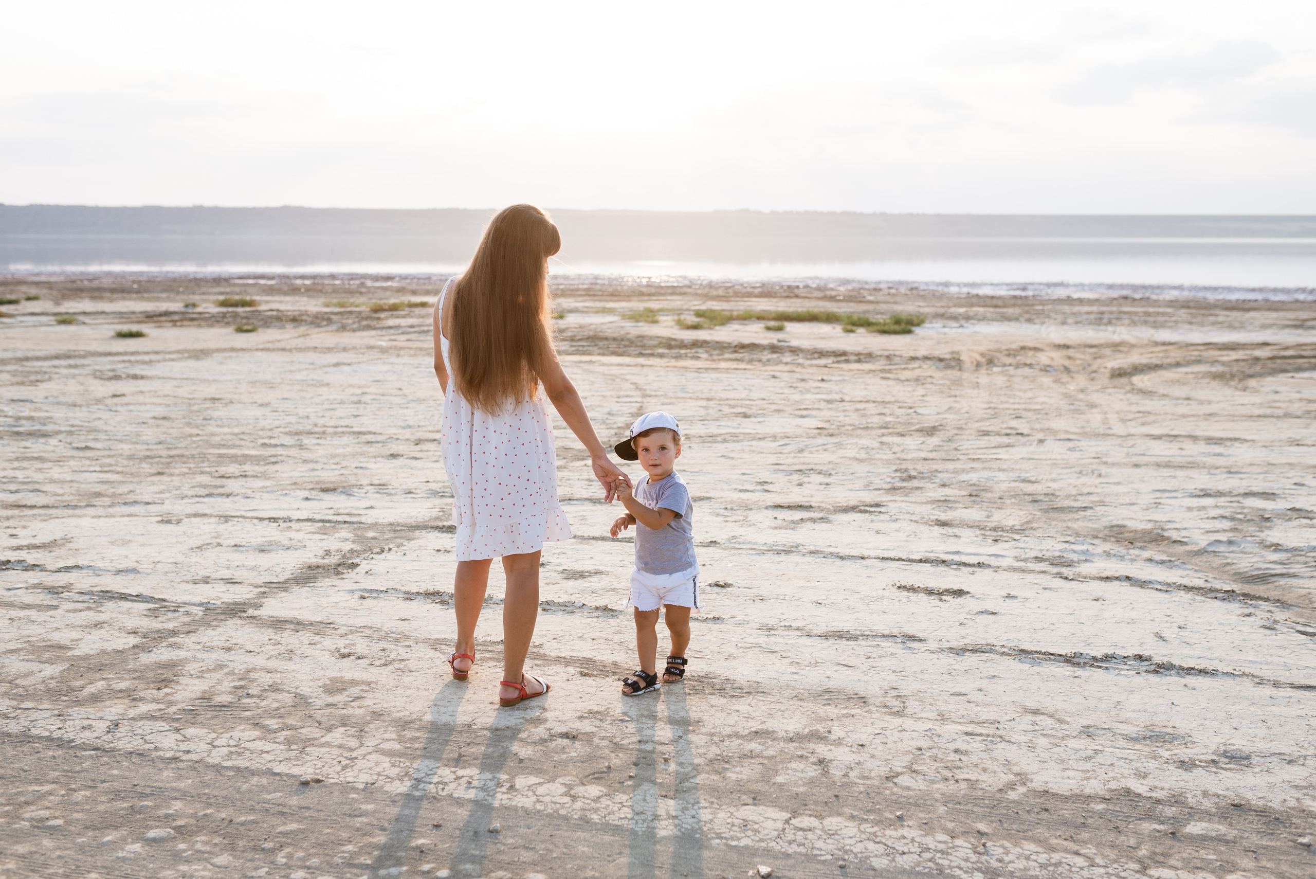 Дина и Тима на Куяльнике