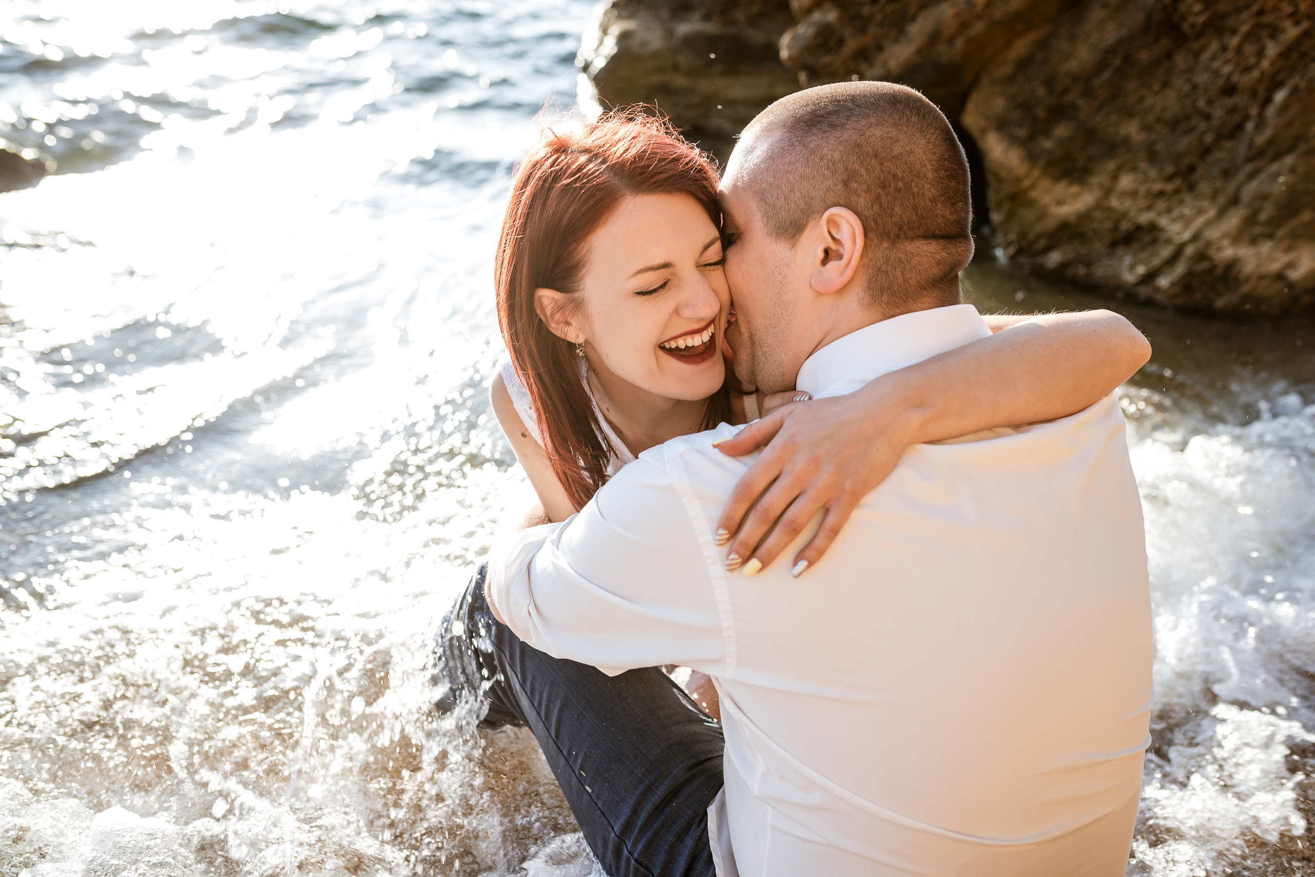 Морской рассвет. Паша и Наташа